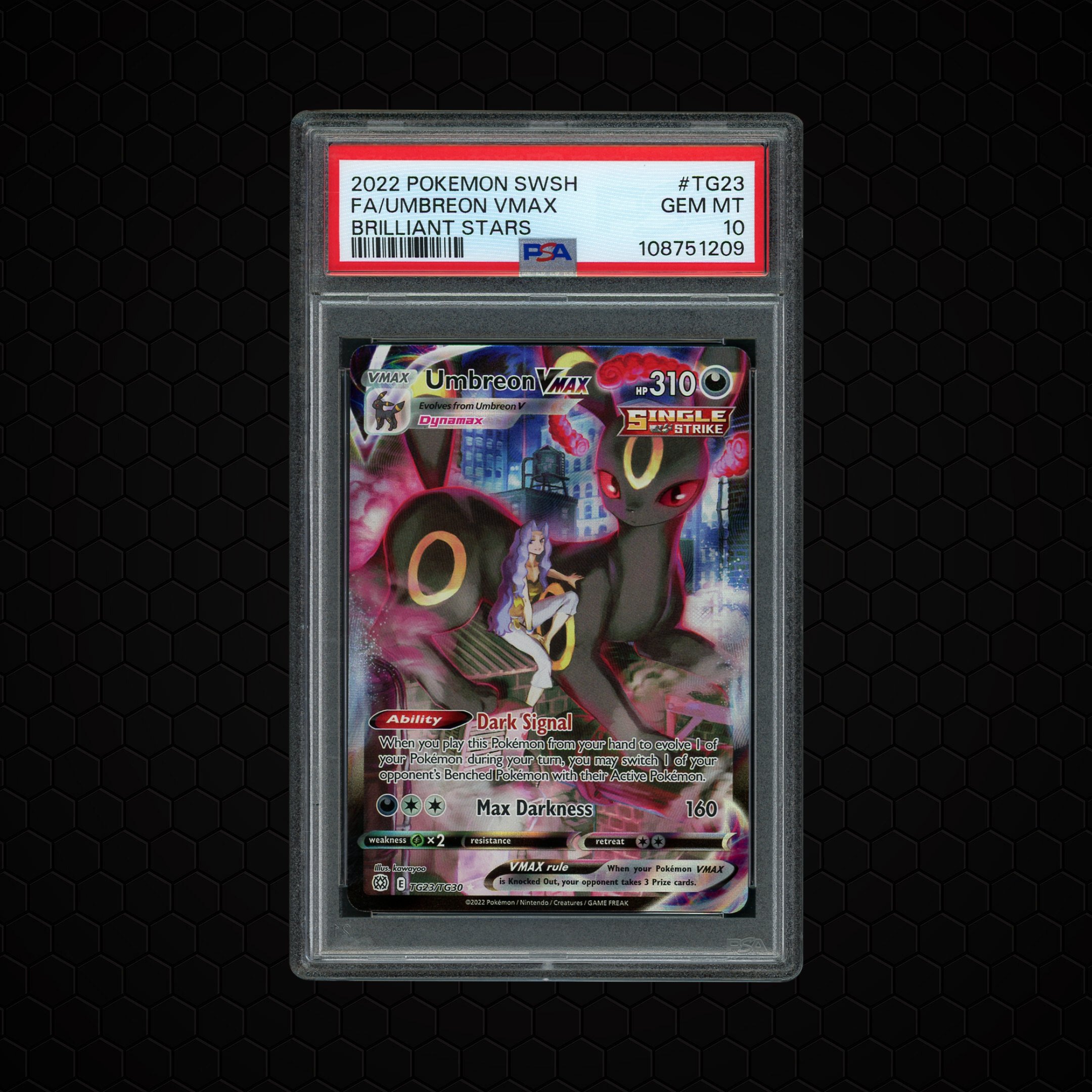 2022 Brilliant Stars Umbreon VMAX #TG23 PSA 10