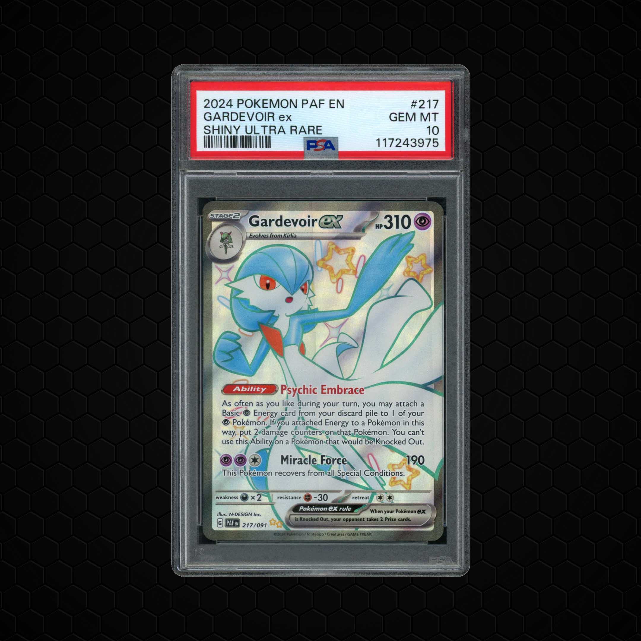 2024 Paldean Fates Gardevoir ex #217 PSA 10