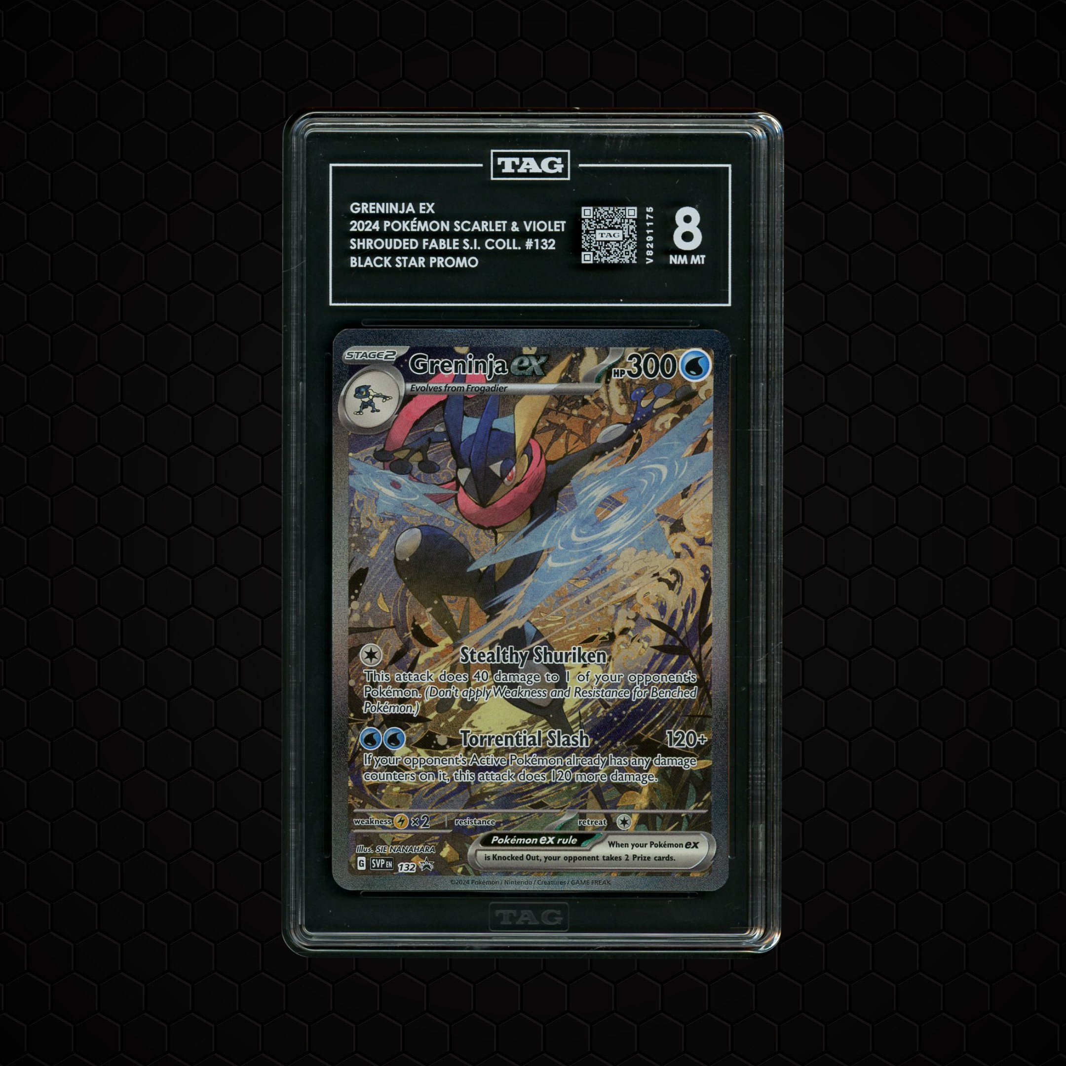 2024 Black Star Promo Greninja EX #132 TAG 8