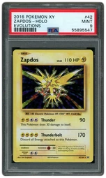 2016 Evolutions Zapdos #42 PSA 9 on Beezie.