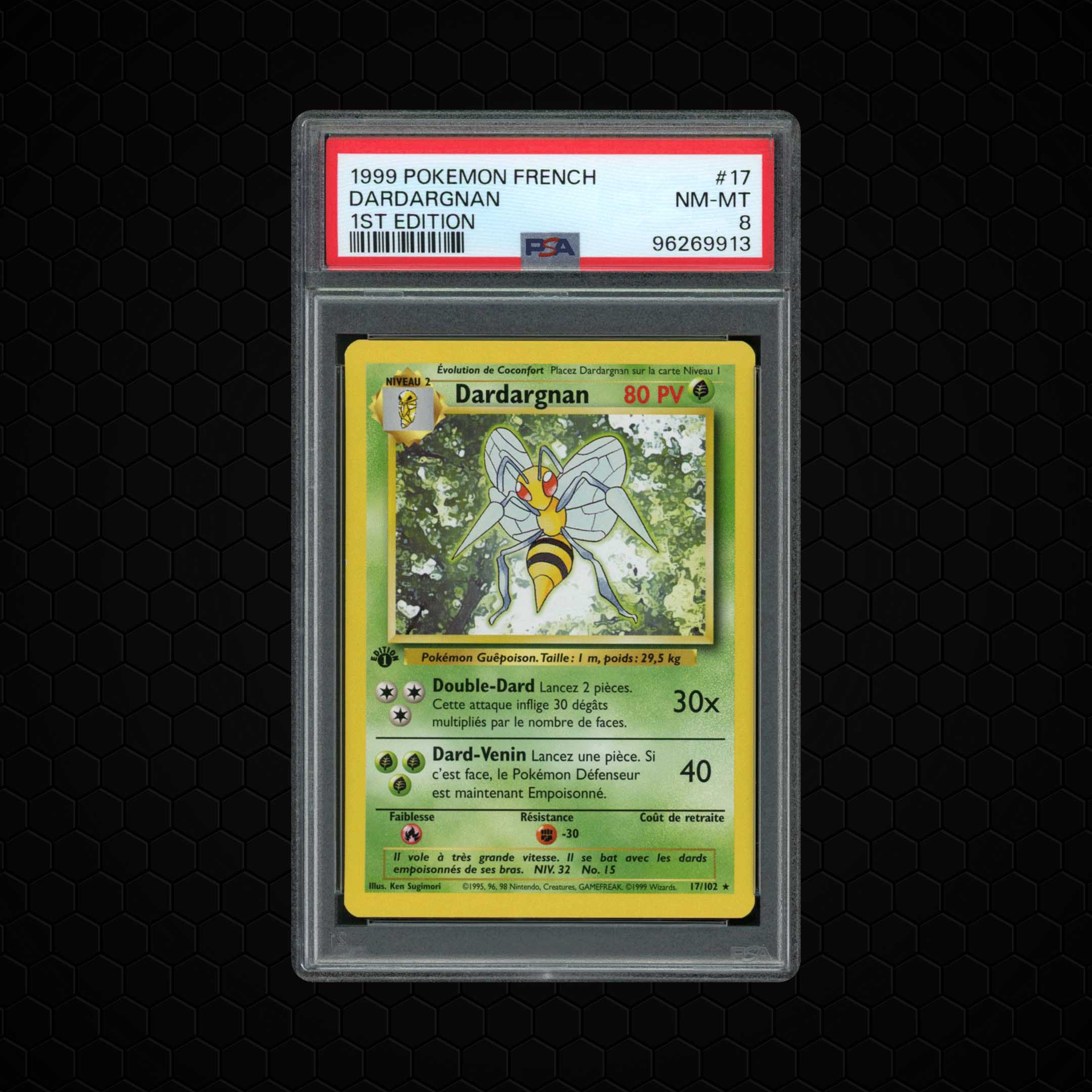 1999 French 1st Edition Dardargnan #17 PSA 8