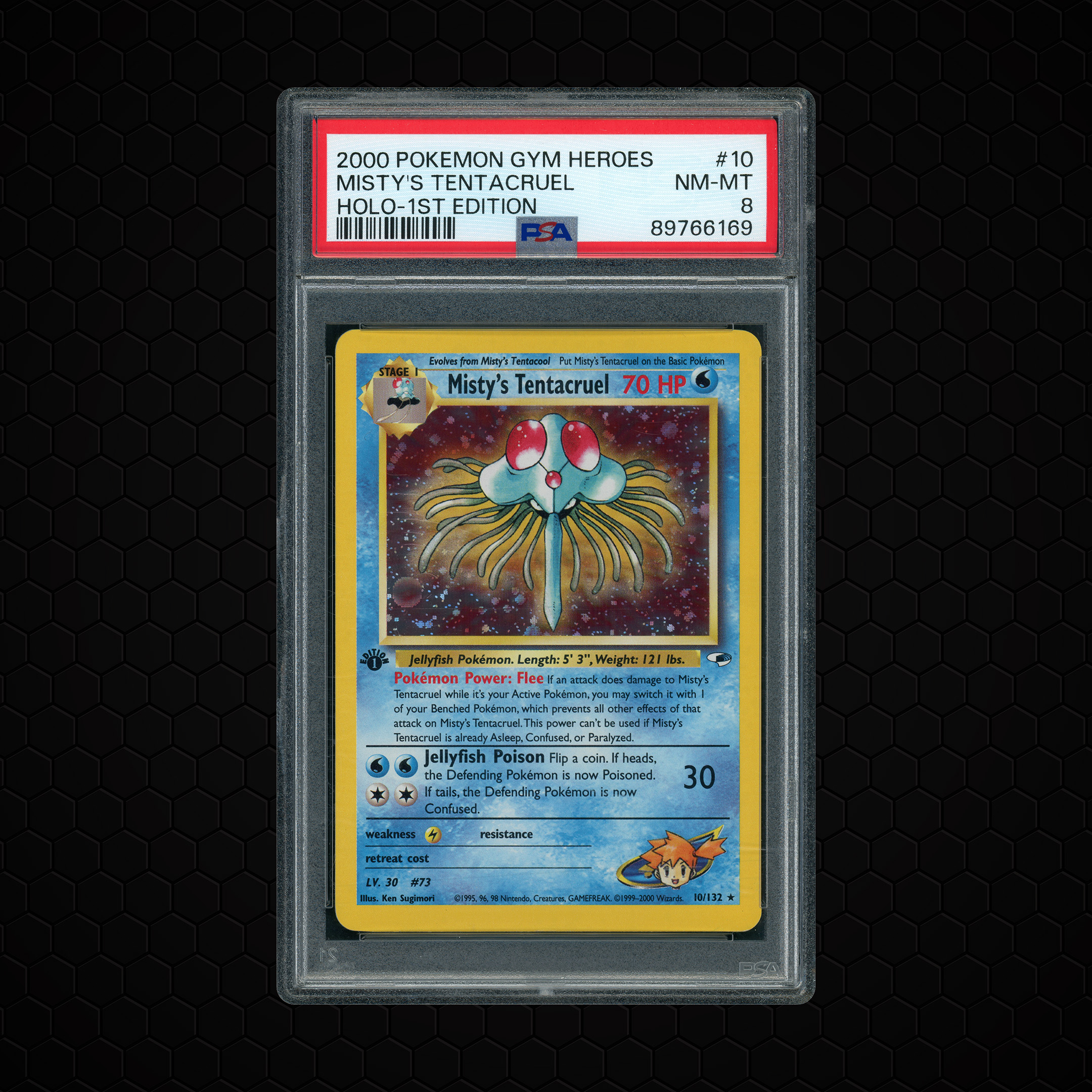 2000 Gym Heroes Misty's Tentacruel #10 PSA 8