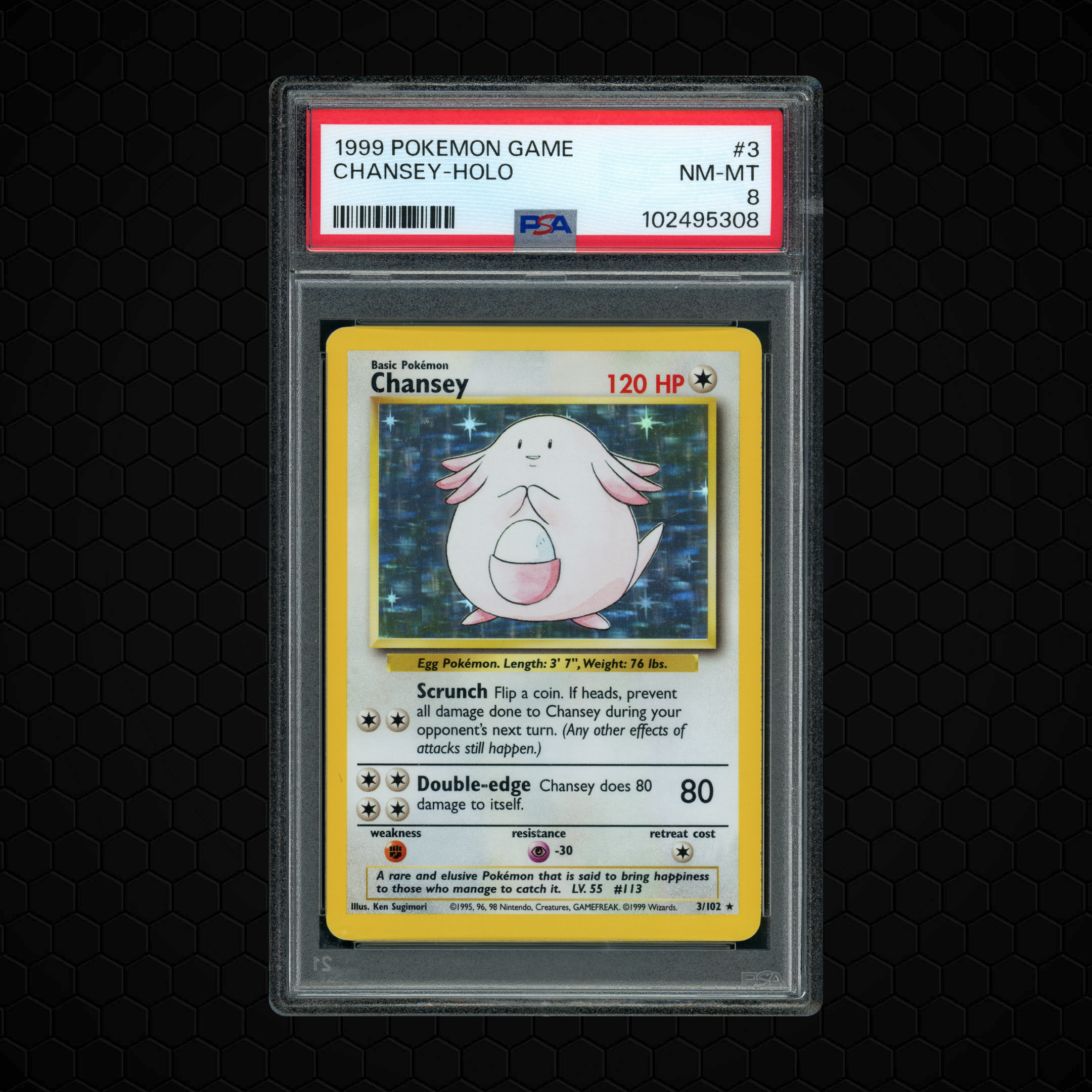 1999 Game Chansey #3 PSA 8