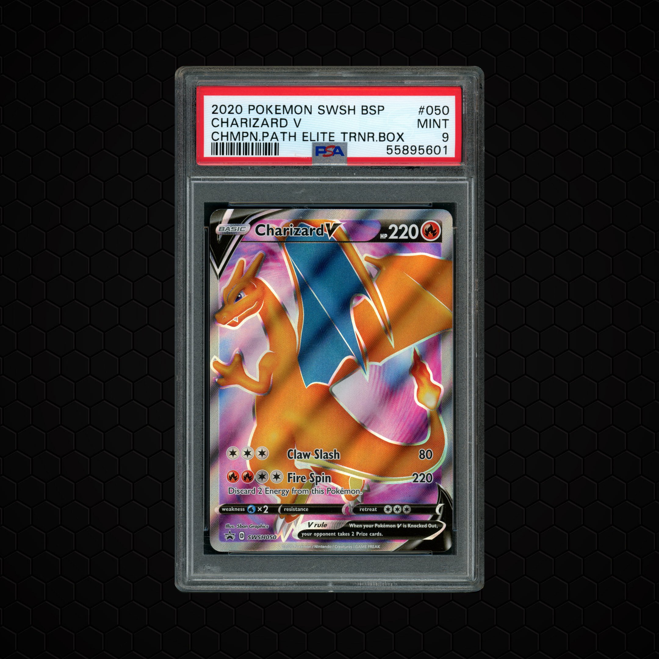 2020 Black Star Promo Charizard V #50 PSA 9
