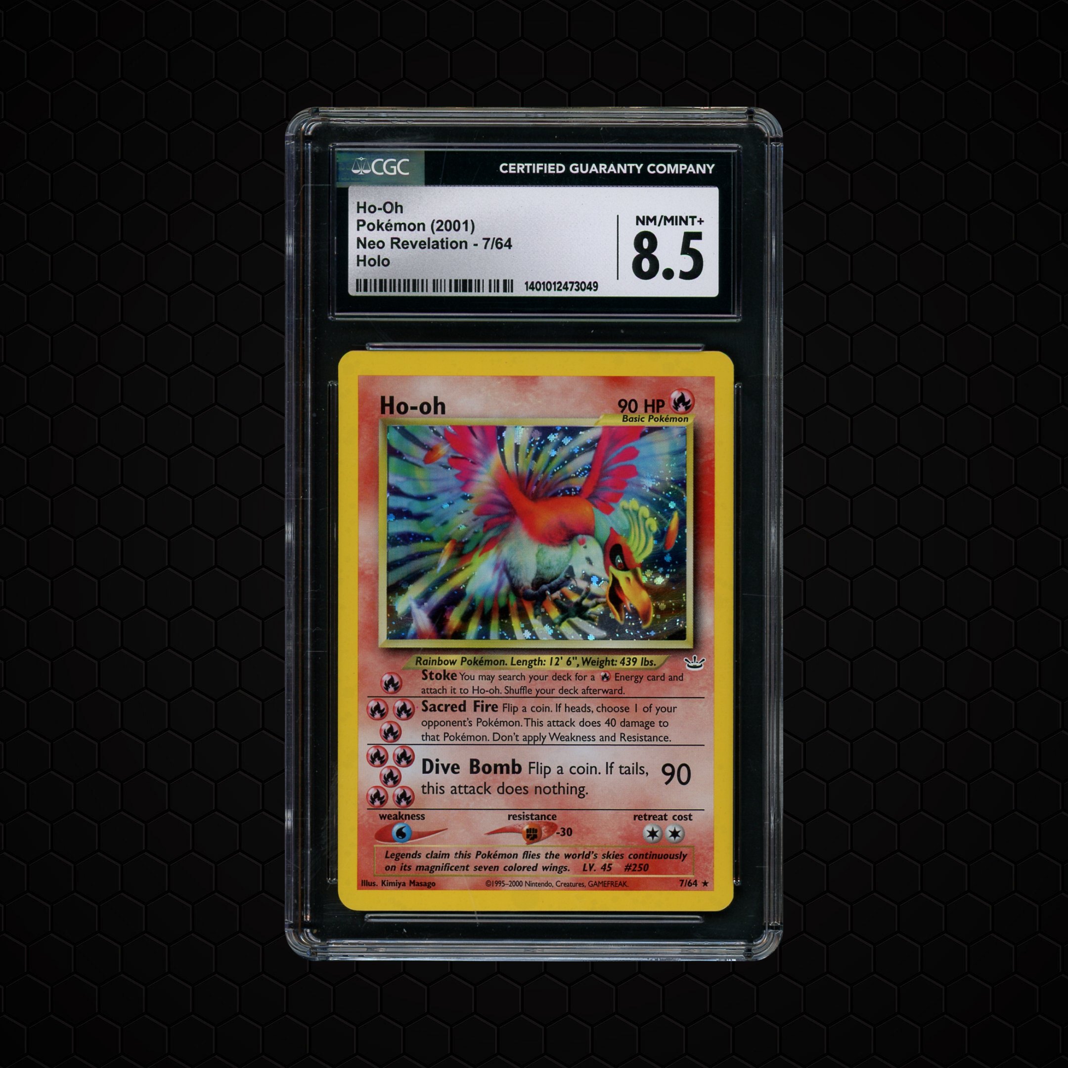 2001 Neo Revelation Ho-Oh #7 CGC 8.5