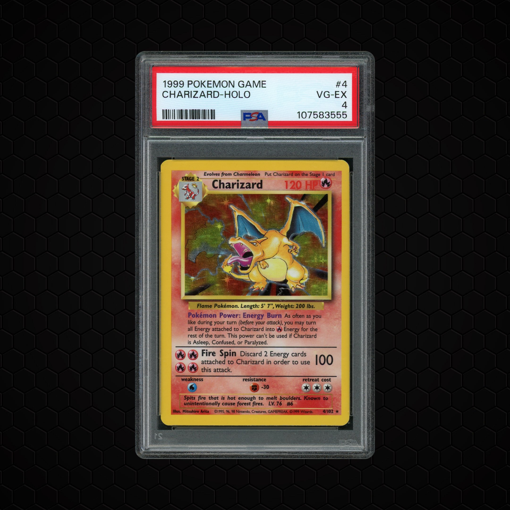 1999 Game Charizard #4 PSA 4