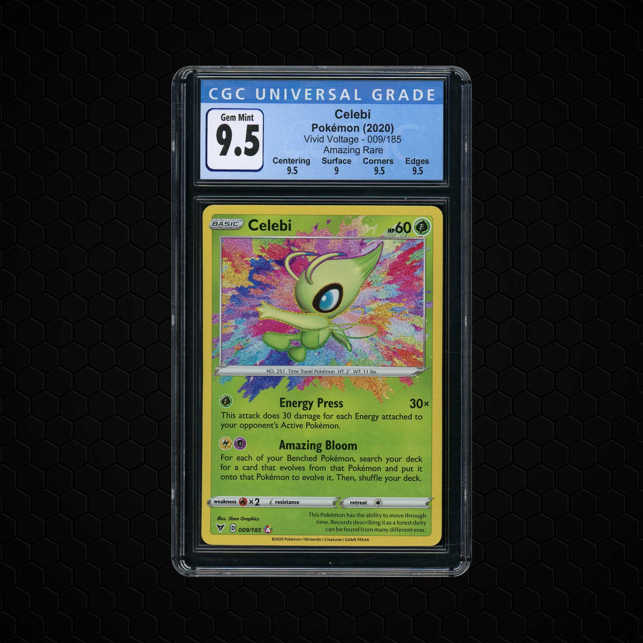 2020 Vivid Voltage Celebi #9 CGC 9.5