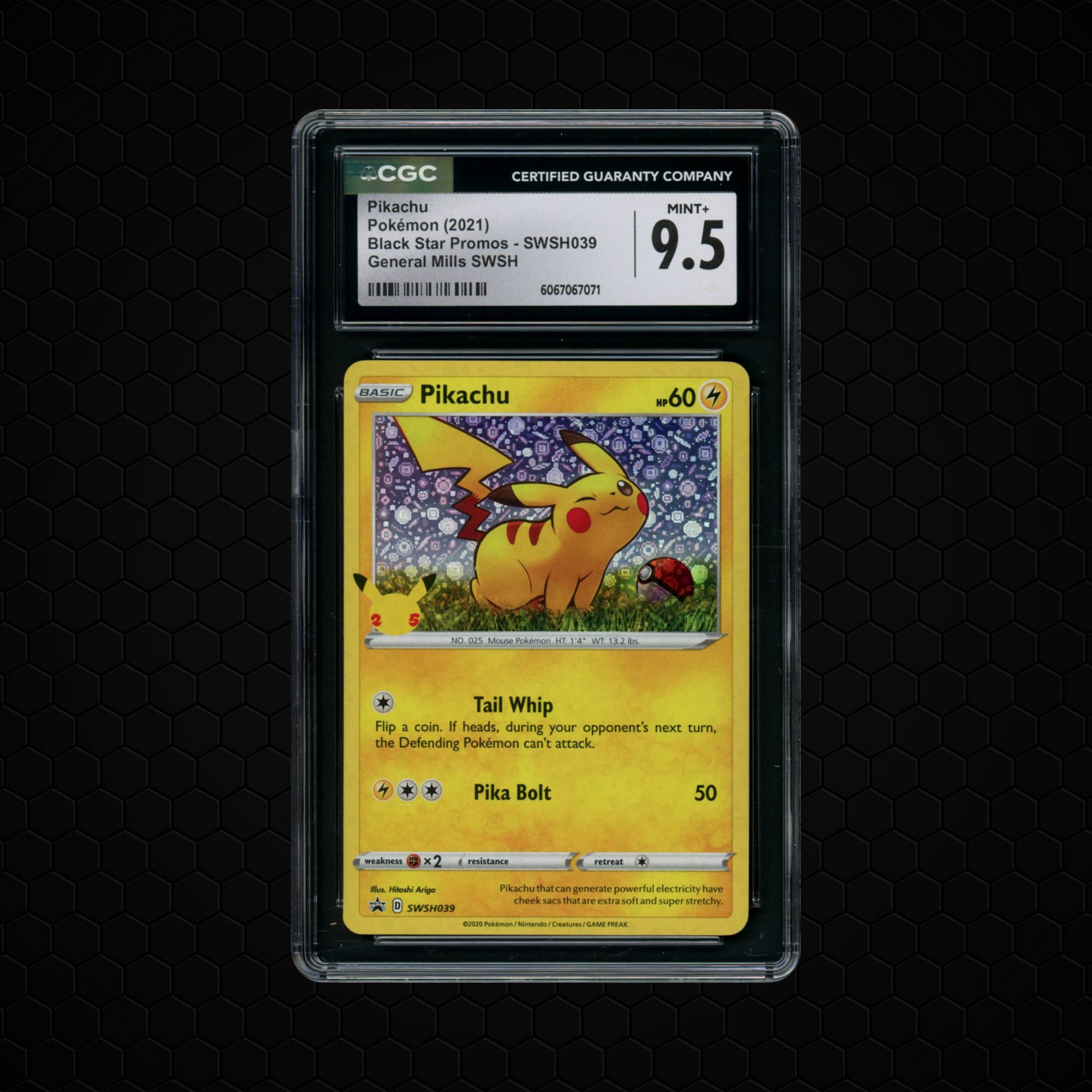 2021 Black Star Promo Pikachu #SWSH039 CGC 9.5