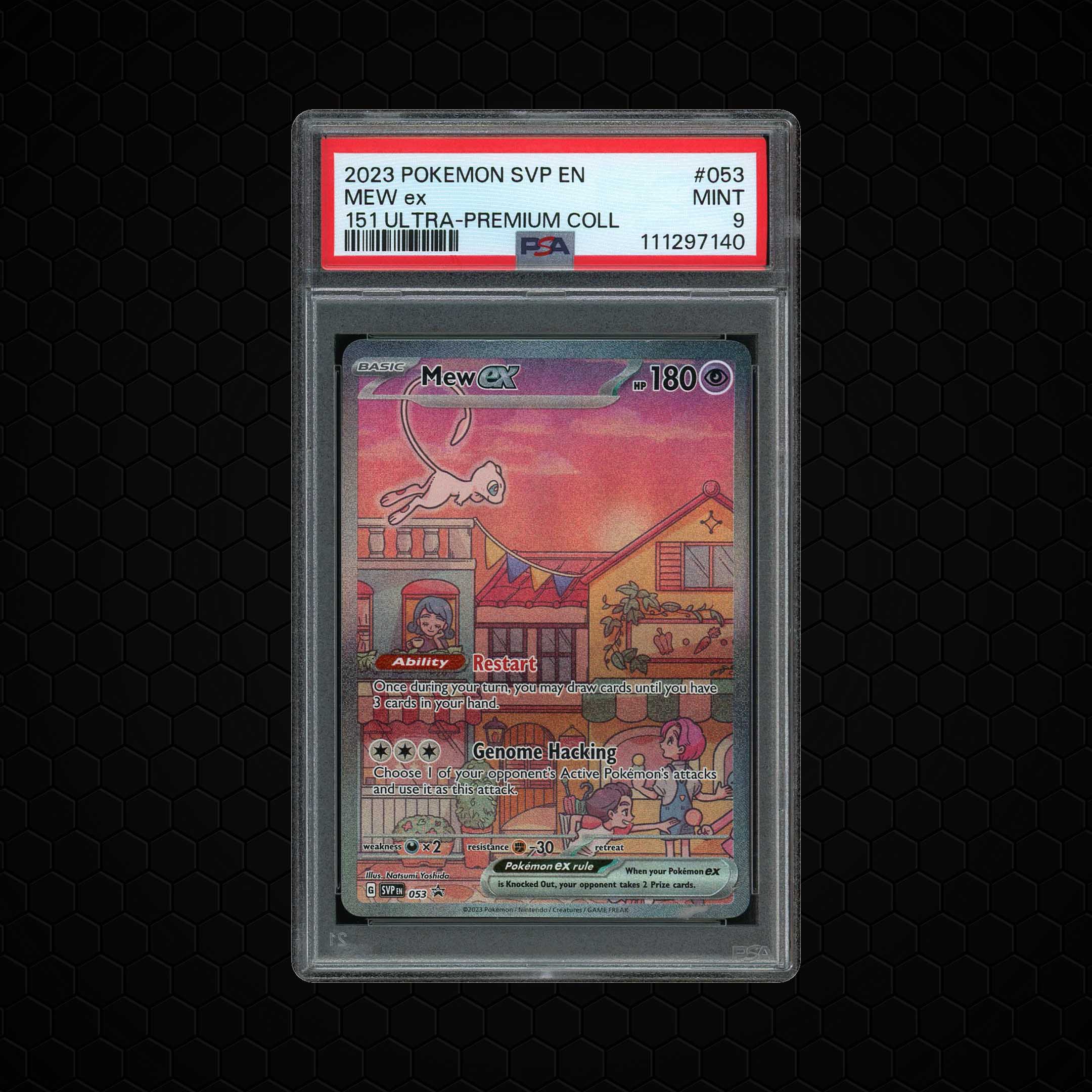 2023 Black Star Promo Mew ex #53 PSA 9