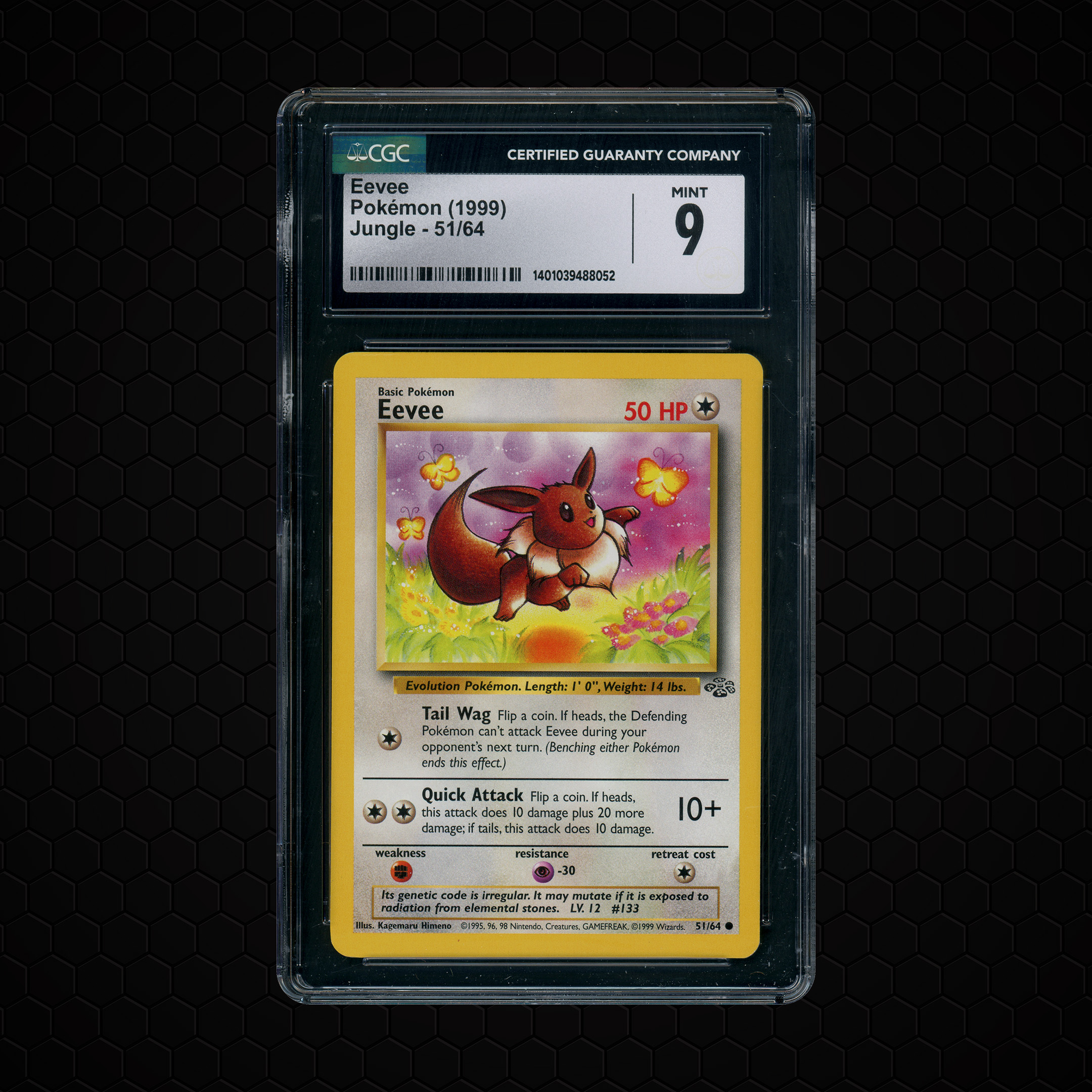 1999 Jungle Eevee #51 CGC 9