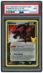 2021 Celebrations Classic Collection Gold Star Umbreon # 17 PSA 9 on Beezie.