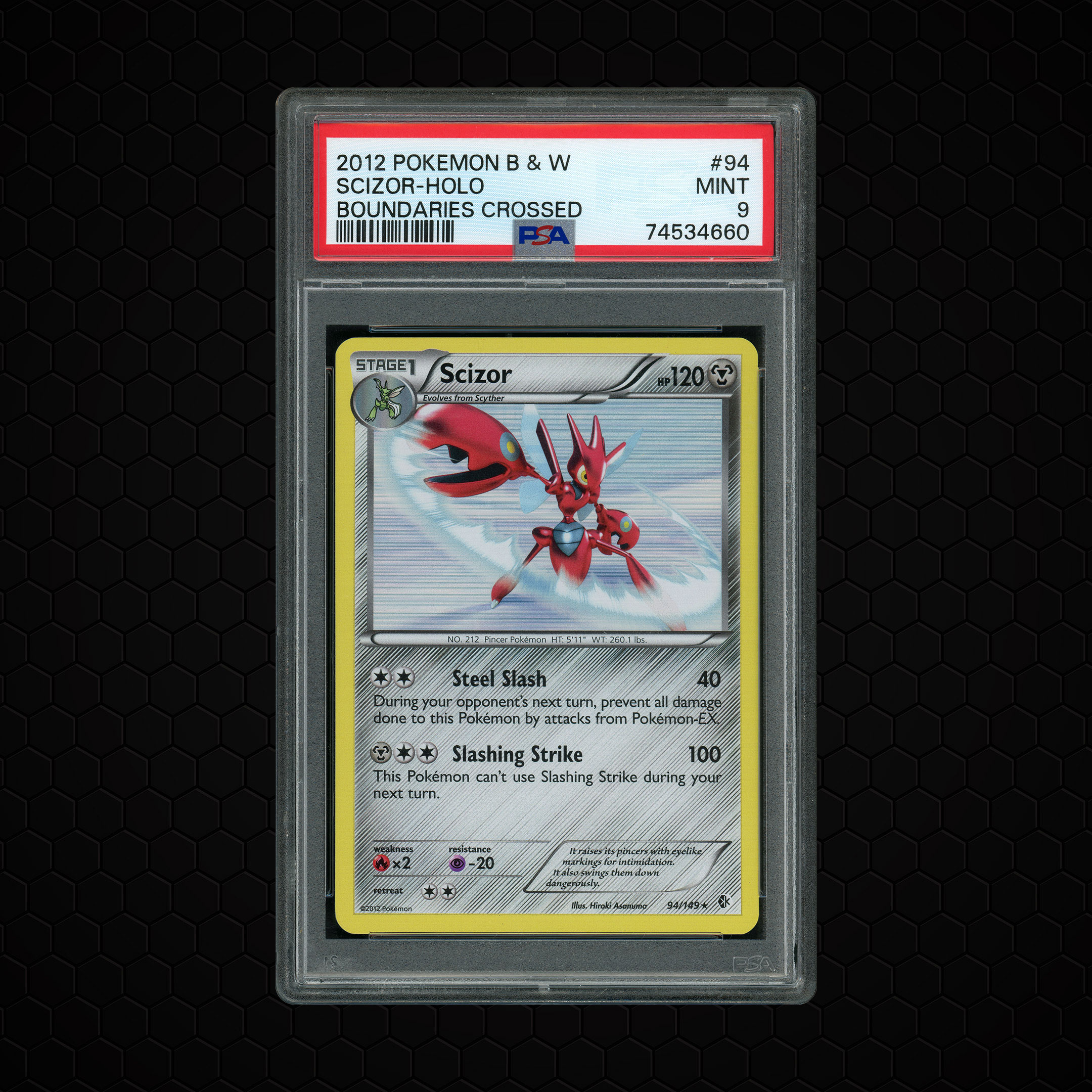 2012 Boundaries Crossed Scizor #94 PSA 9