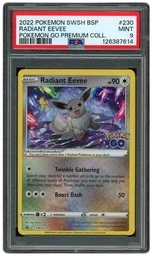 2022 Black Star Promo Radiant Eevee #230 PSA 9 on Beezie.