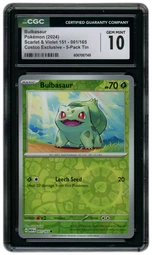 2024 Pokemon 151 Bulbasaur #1 CGC 10 on Beezie.