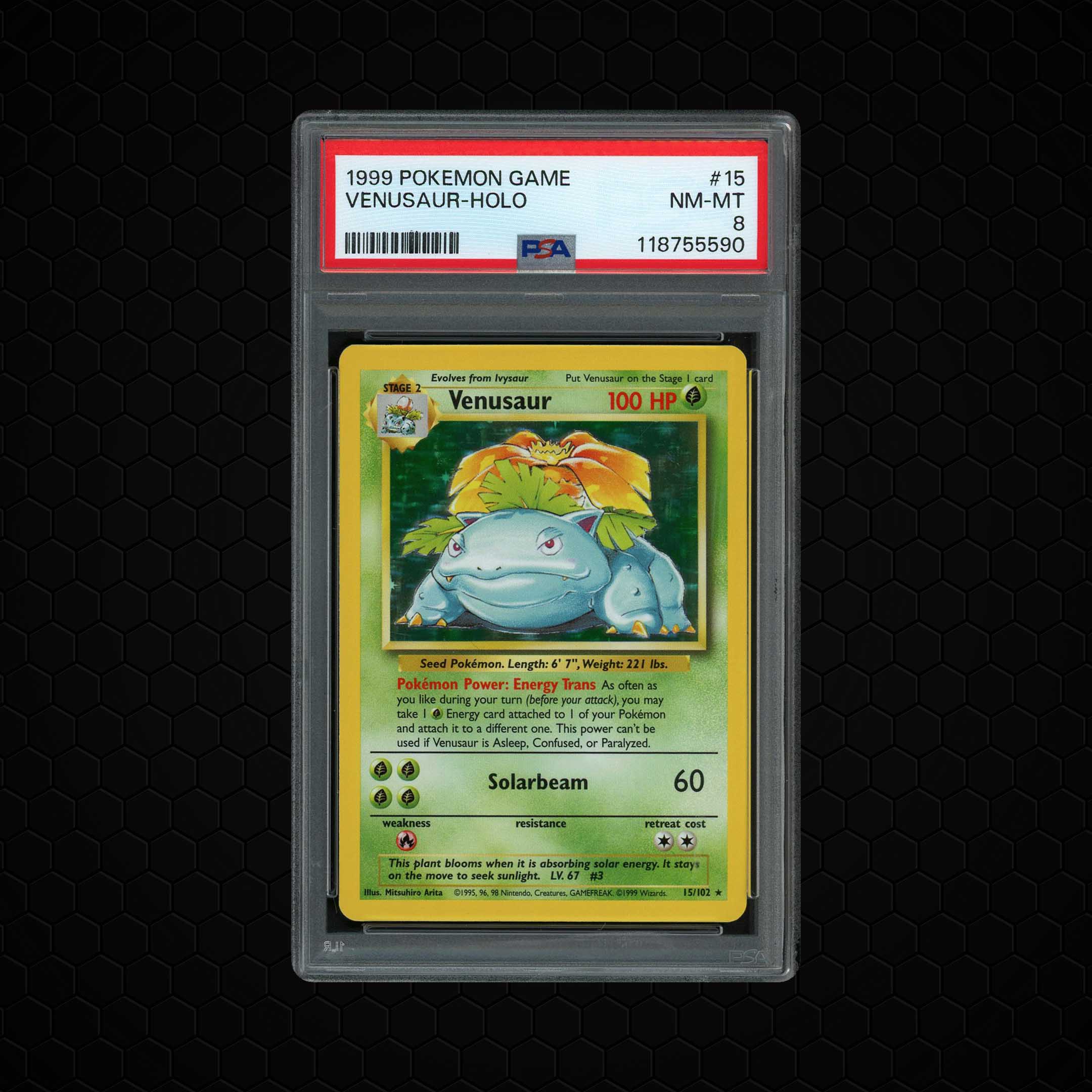 1999 Game Venusaur #15 PSA 8