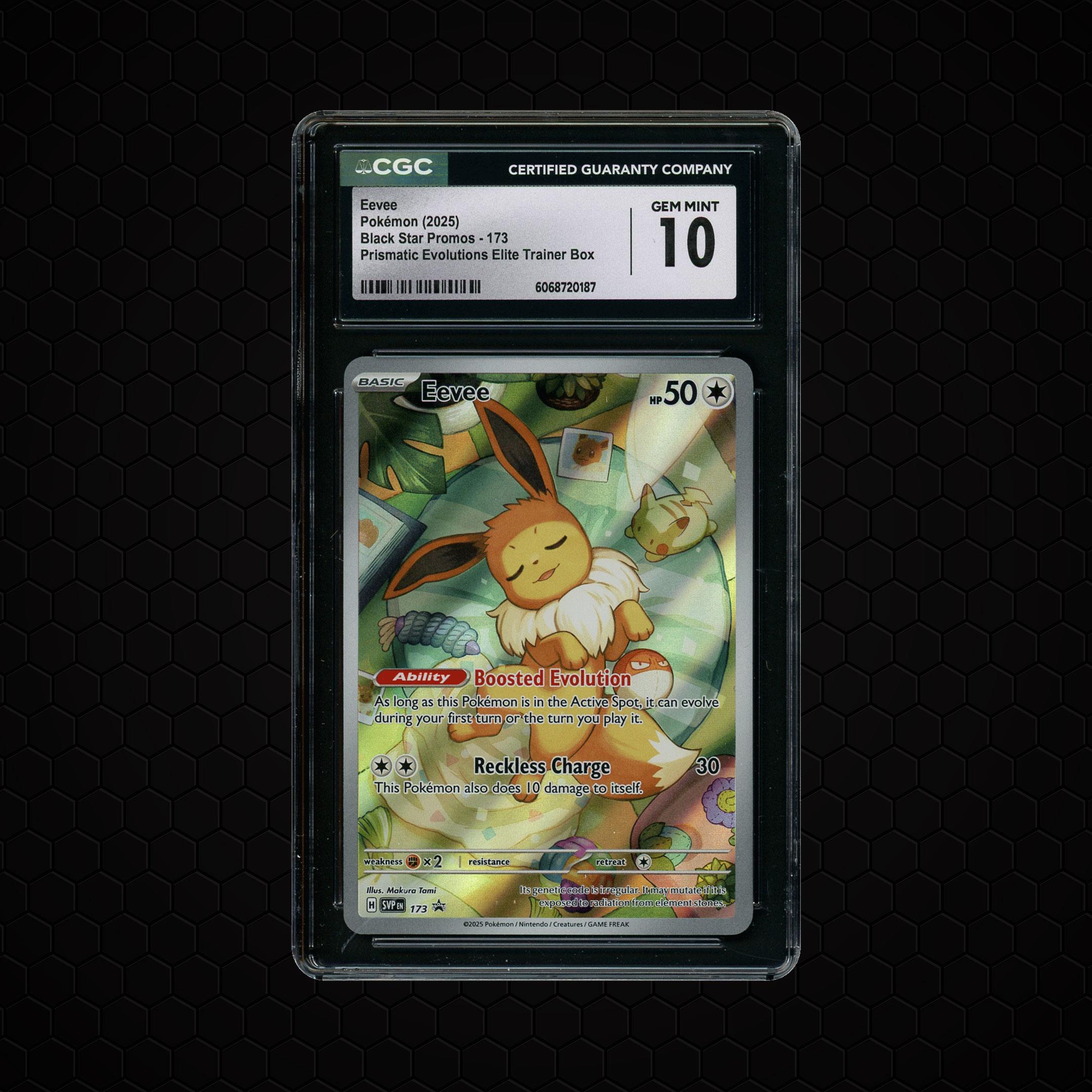 2025 Black Star Promo Eevee #173 CGC 10