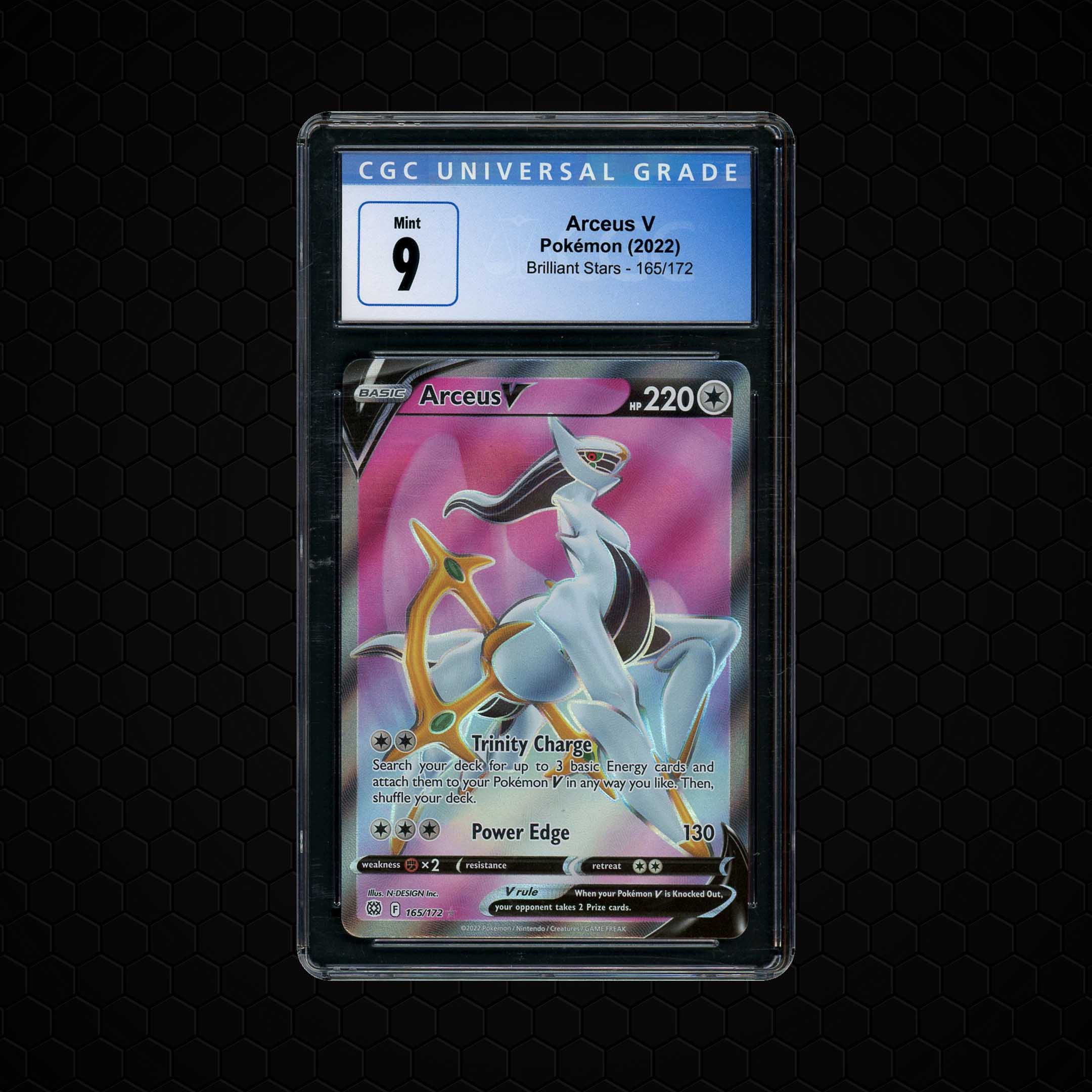 2022 Brilliant Stars Arceus V #165 CGC 9