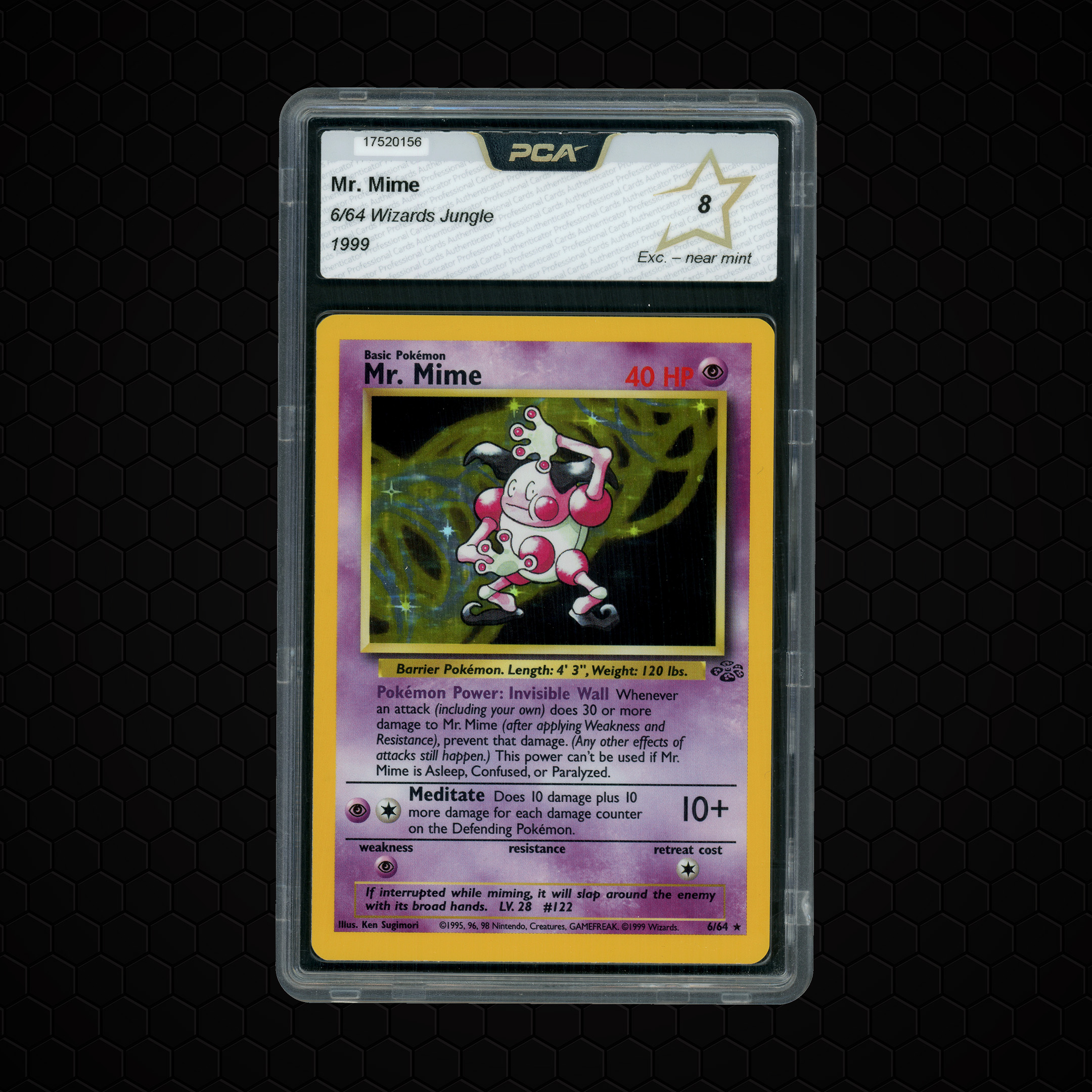 1999 Jungle Mr. Mime #6 PCA 8