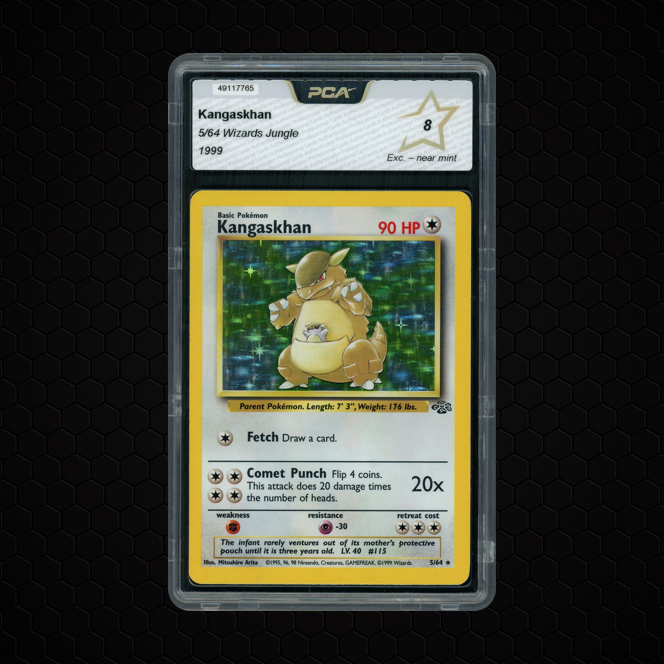 1999 Jungle Kangaskhan #5 PCA 8