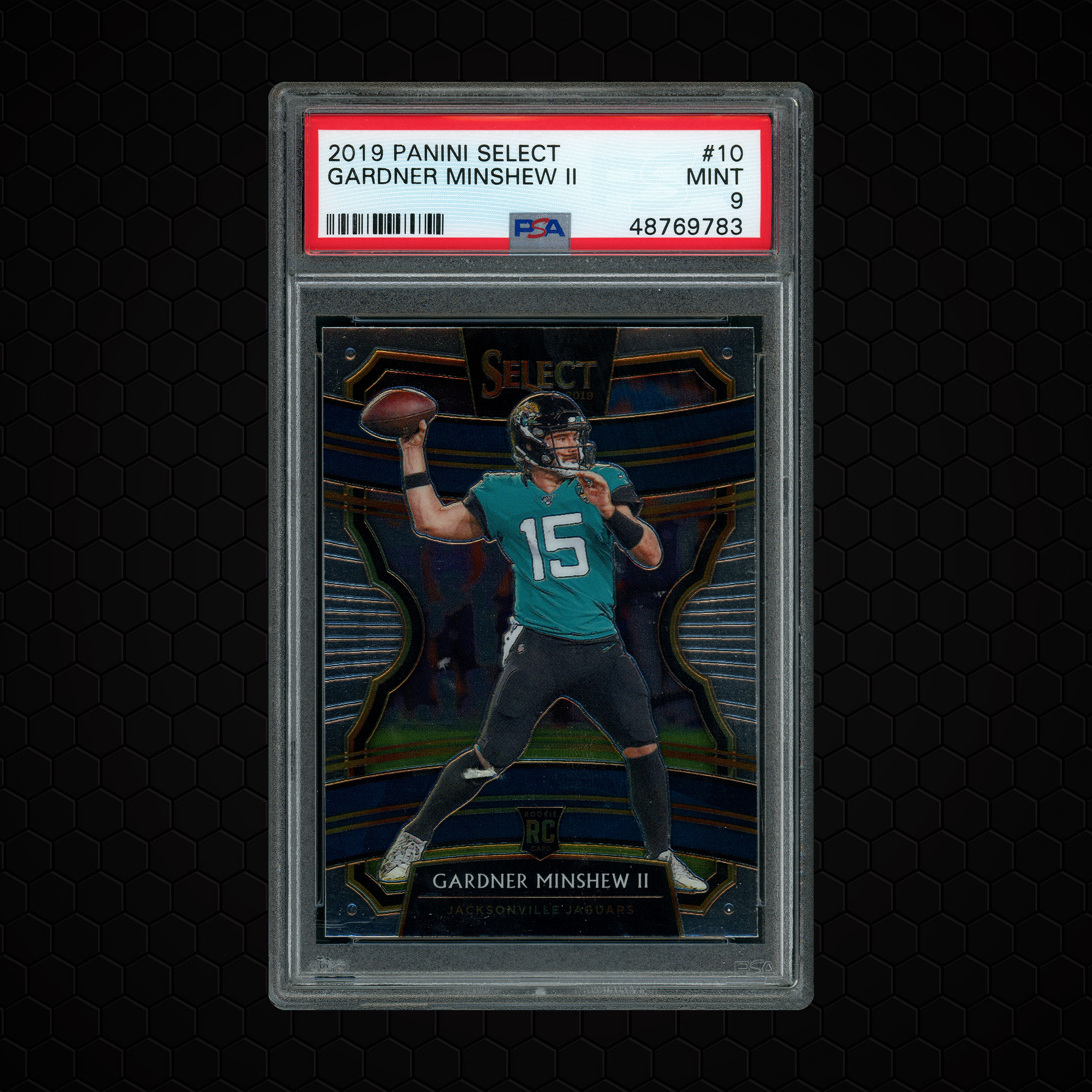 2019 Panini Select Gardner Minshew II #10 PSA 9