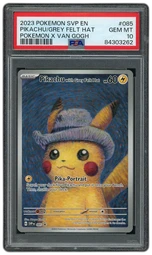 2023 Black Star Promo Pikachu with Grey Felt Hat #85 PSA 10 on Beezie.