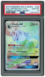 2019 Cosmic Eclipse Silvally GX #262 PSA 10 on Beezie.