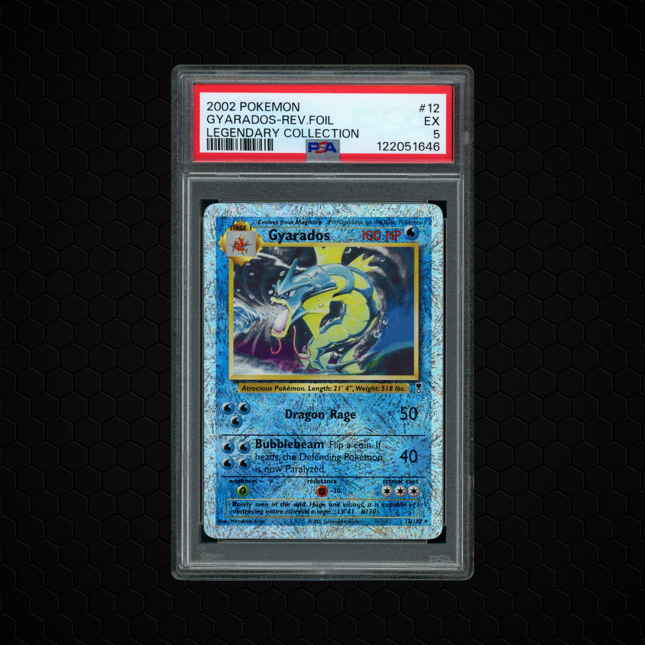 2002 Legendary Collection Gyarados #12 PSA 5