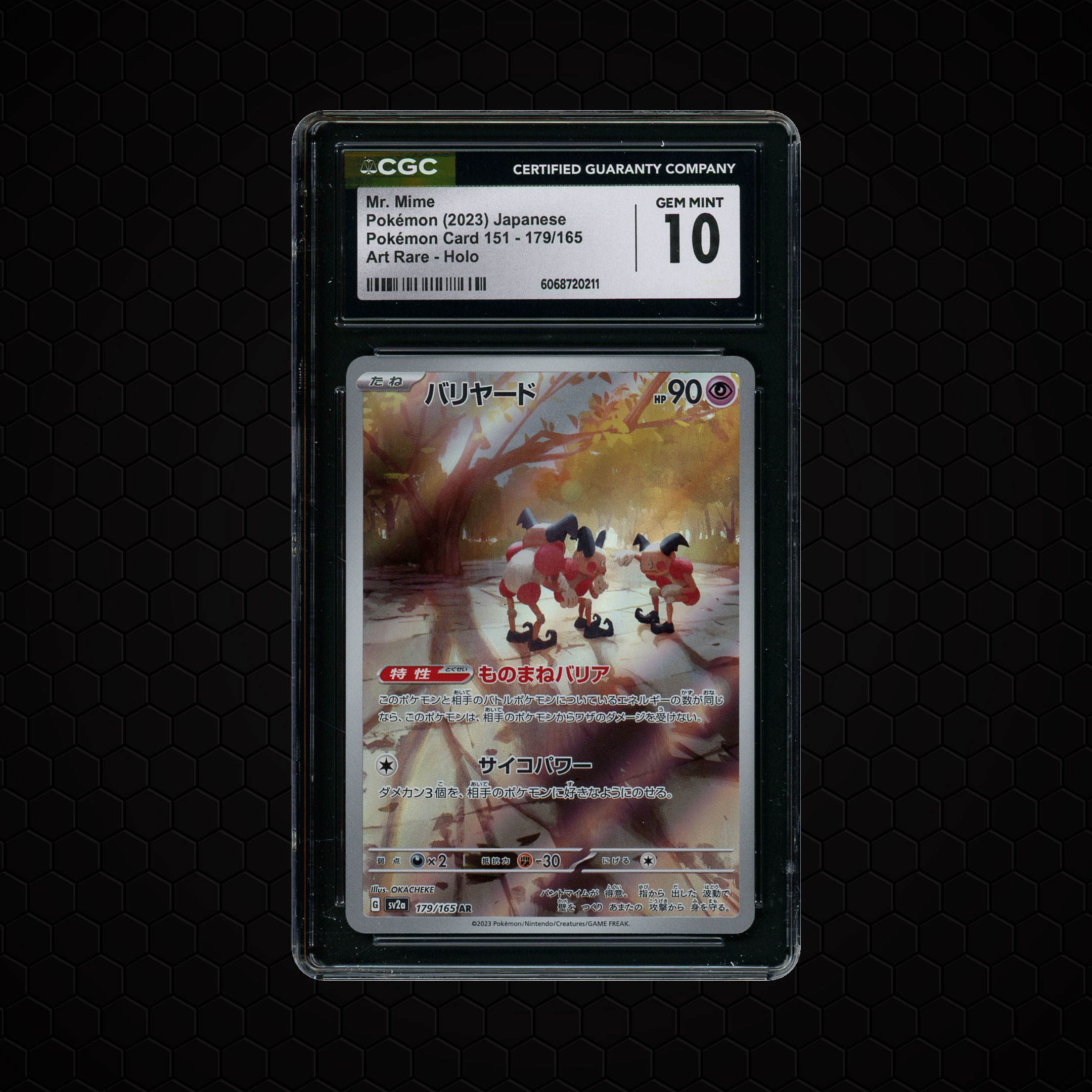2023 Japanese Pokemon 151 Mr. Mime #179 CGC 10