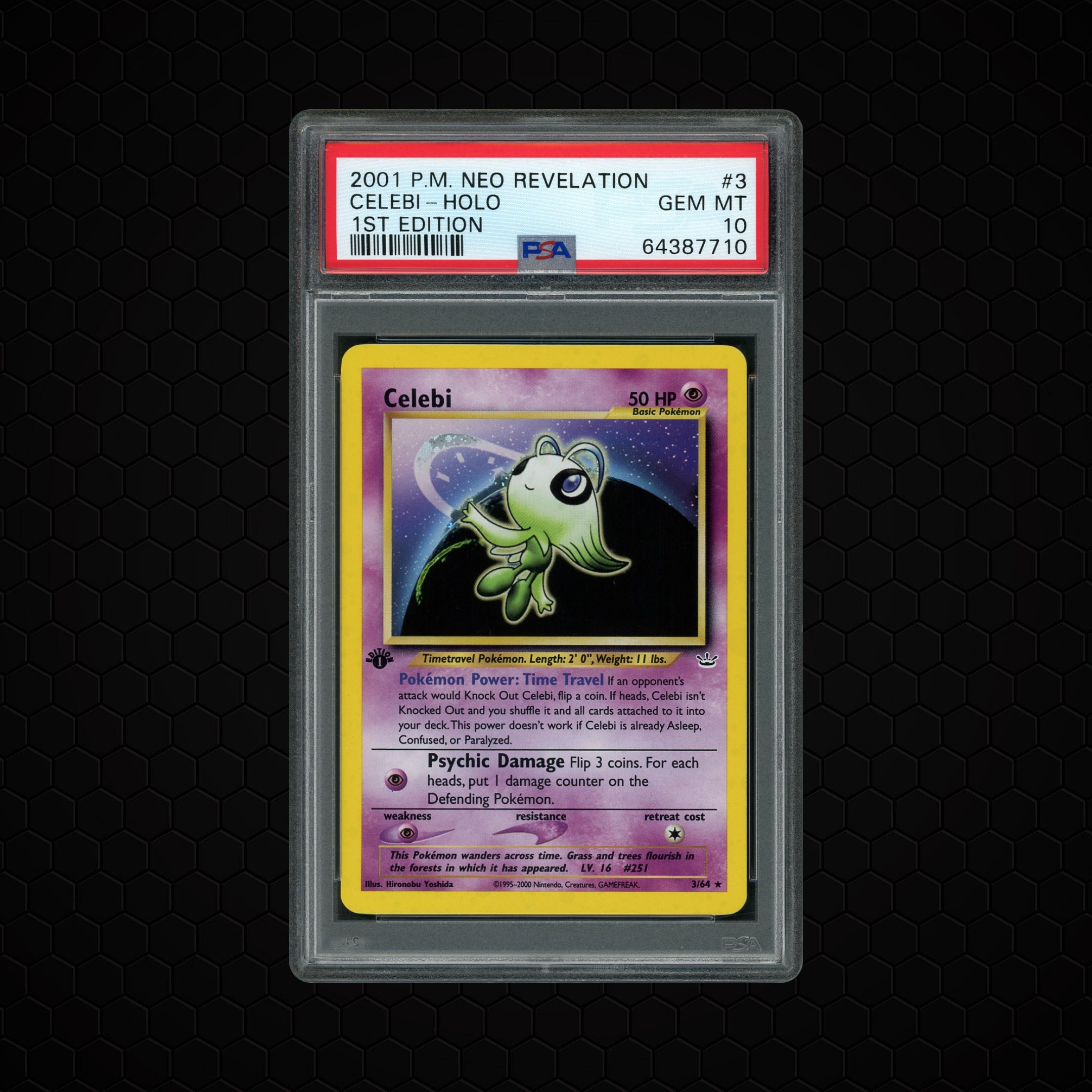 2001 Neo Revelation 1st Edition Celebi #3 PSA 10