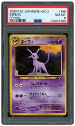 2000 Japanese Neo 2 Espeon #196 PSA 8