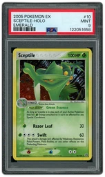 2005 Ex Emerald Sceptile #10 PSA 9 on Beezie.