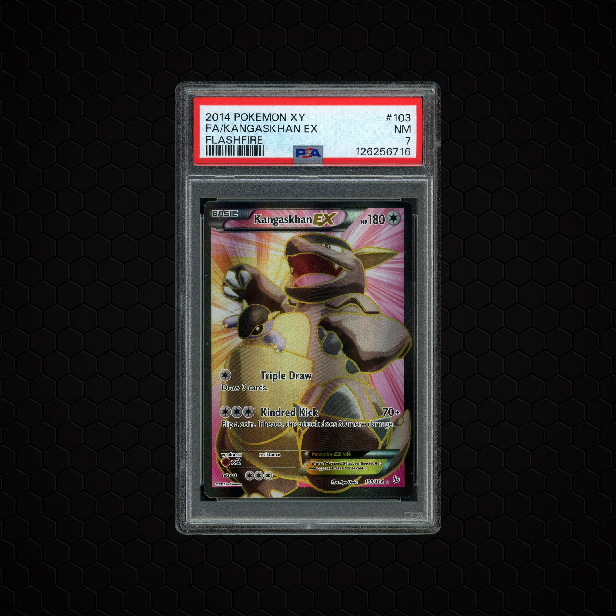 2014 Flashfire Kangaskhan EX #103 PSA 7