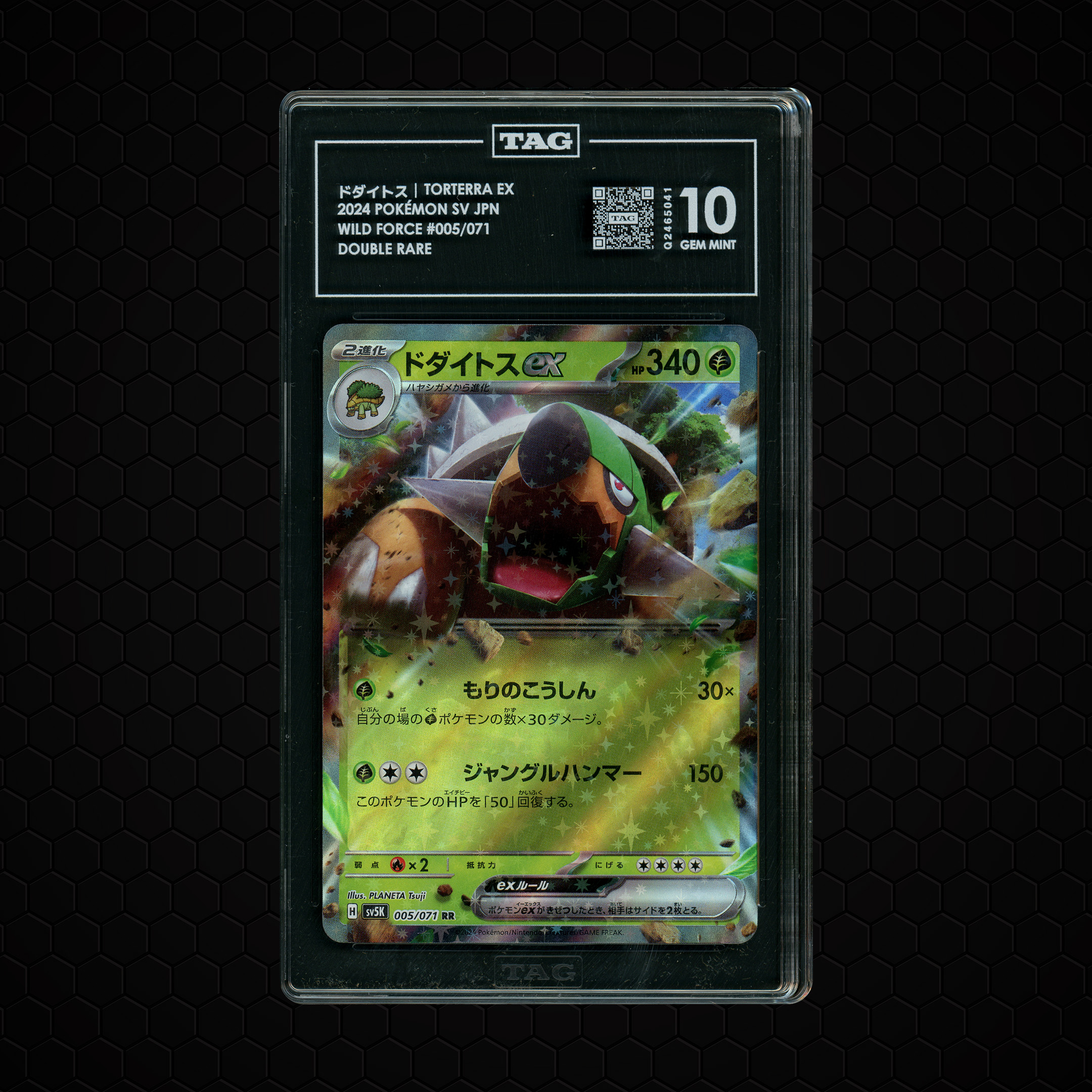 2024 Japanese Wild Force Torterra EX #5 TAG 10