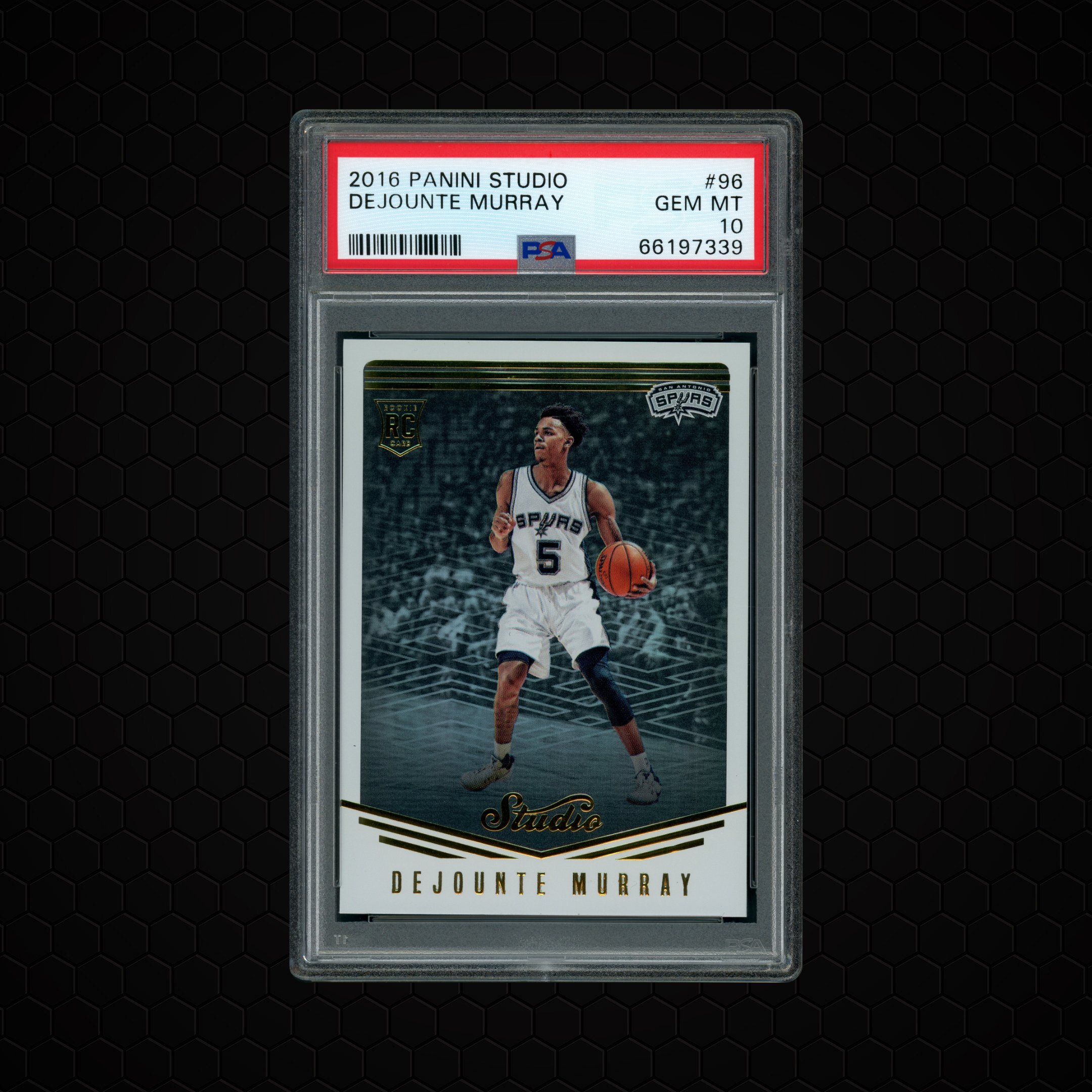 2016 Panini Studio DeJounte Murray #96 PSA 10