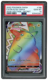 2020 Vivid Voltage Pikachu VMAX #188 PSA 10 on Beezie.