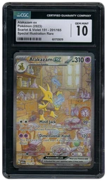 2023 Pokemon 151 Alakazam EX #201 CGC 10 on Beezie.