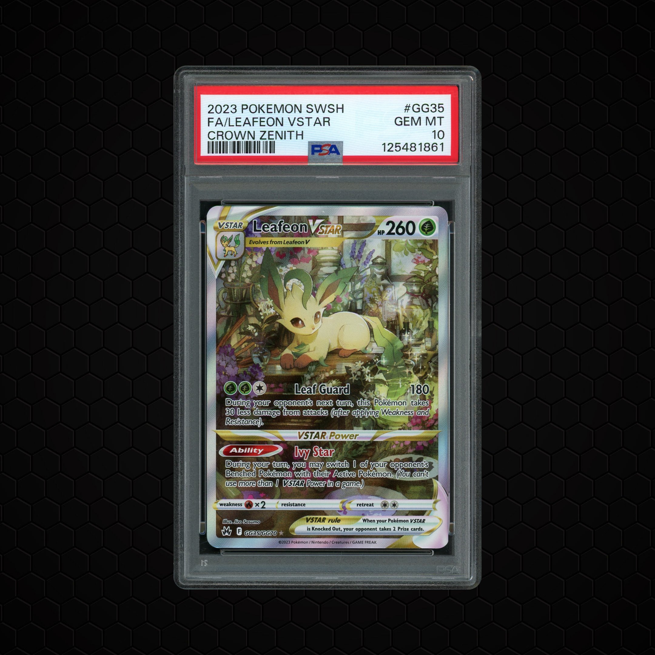 2023 Crown Zenith Leafeon VSTAR #GG35 PSA 10