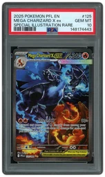 2025 Phantasmal Flames Mega Charizard X EX #125 PSA 10 on Beezie.