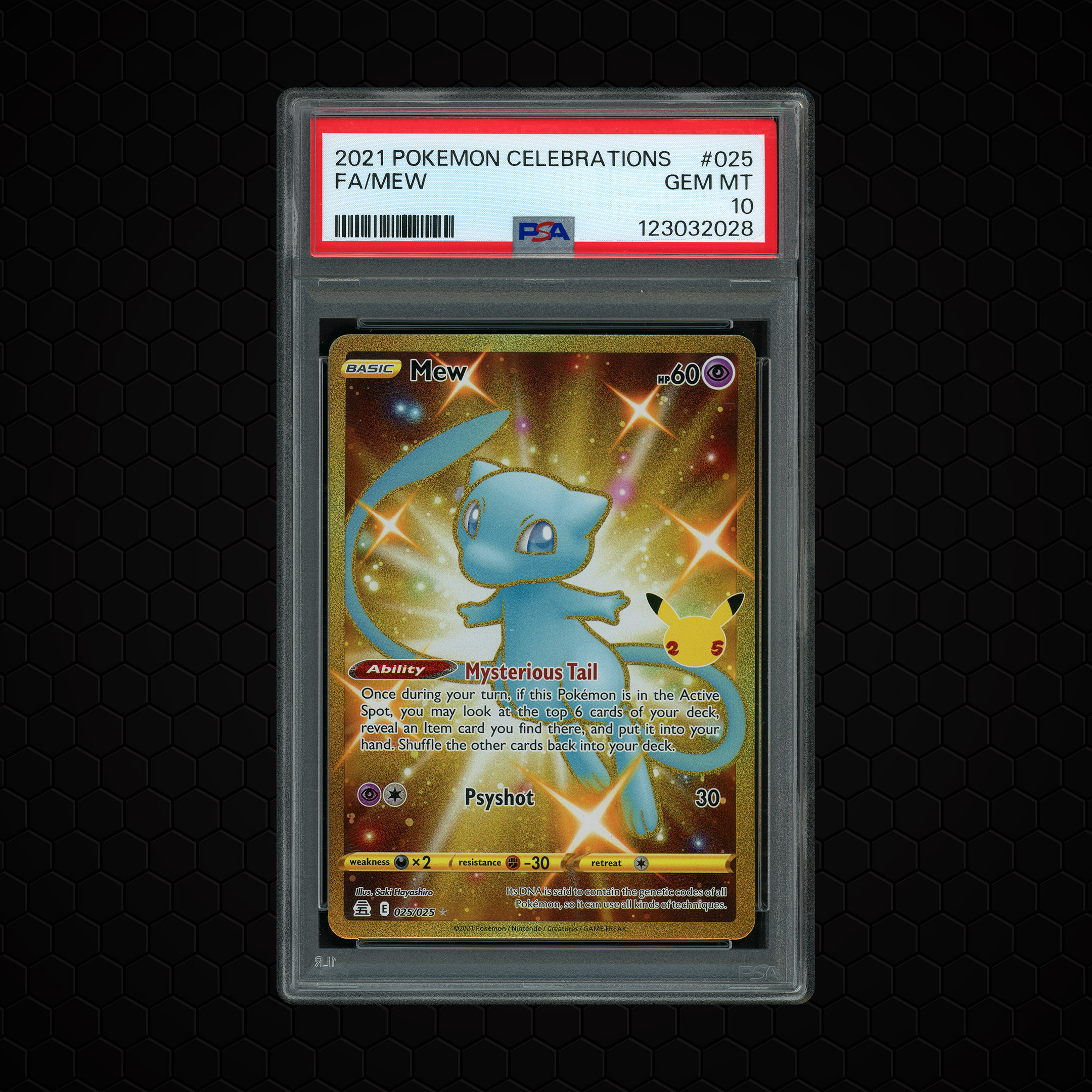 2021 Celebrations Mew #25 PSA 10