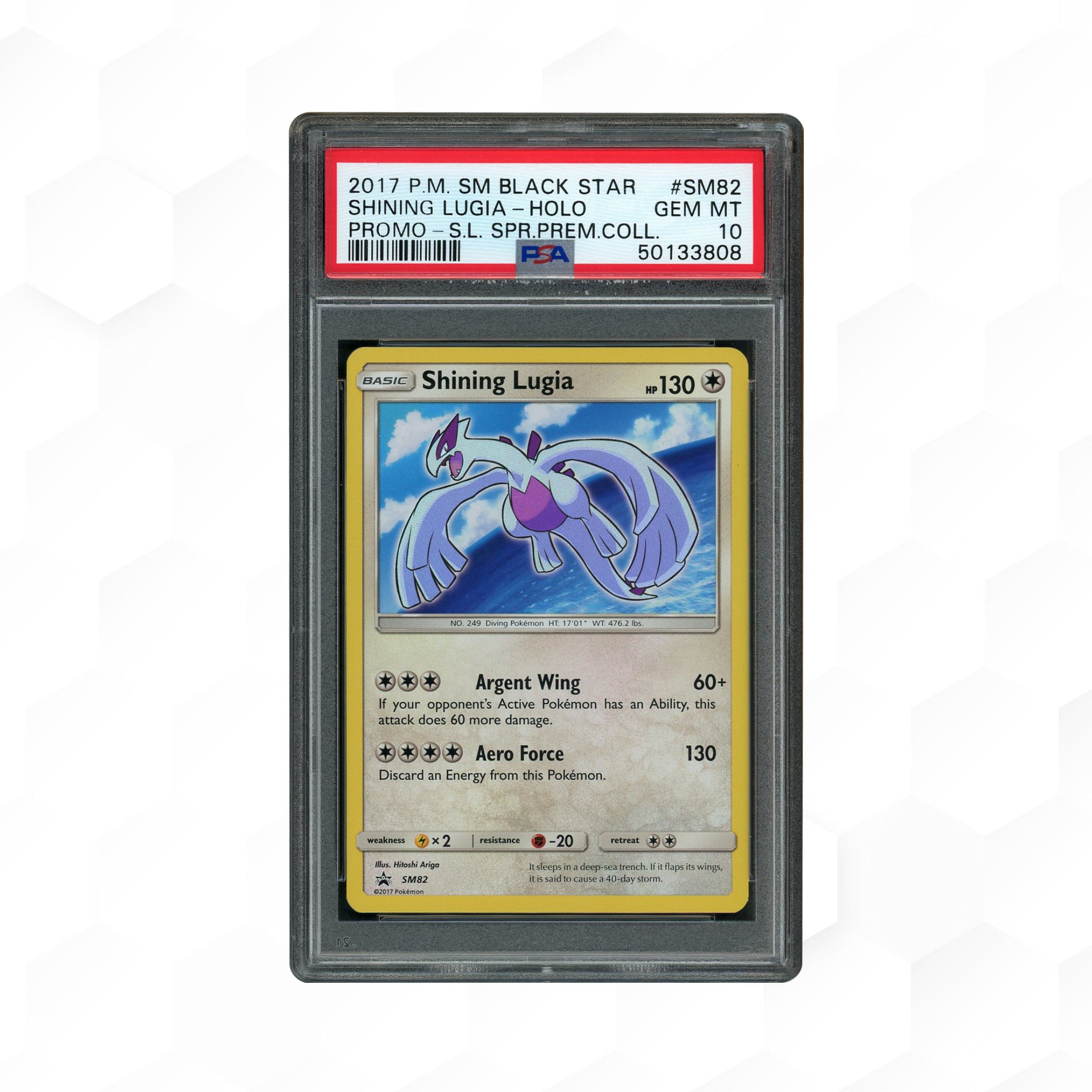 2017 Black Star Promo Shining Lugia #SM82 PSA 10