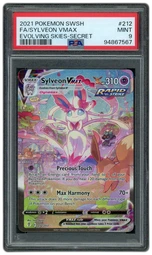 2021 Evolving Skies Sylveon VMAX #212 PSA 9 on Beezie.