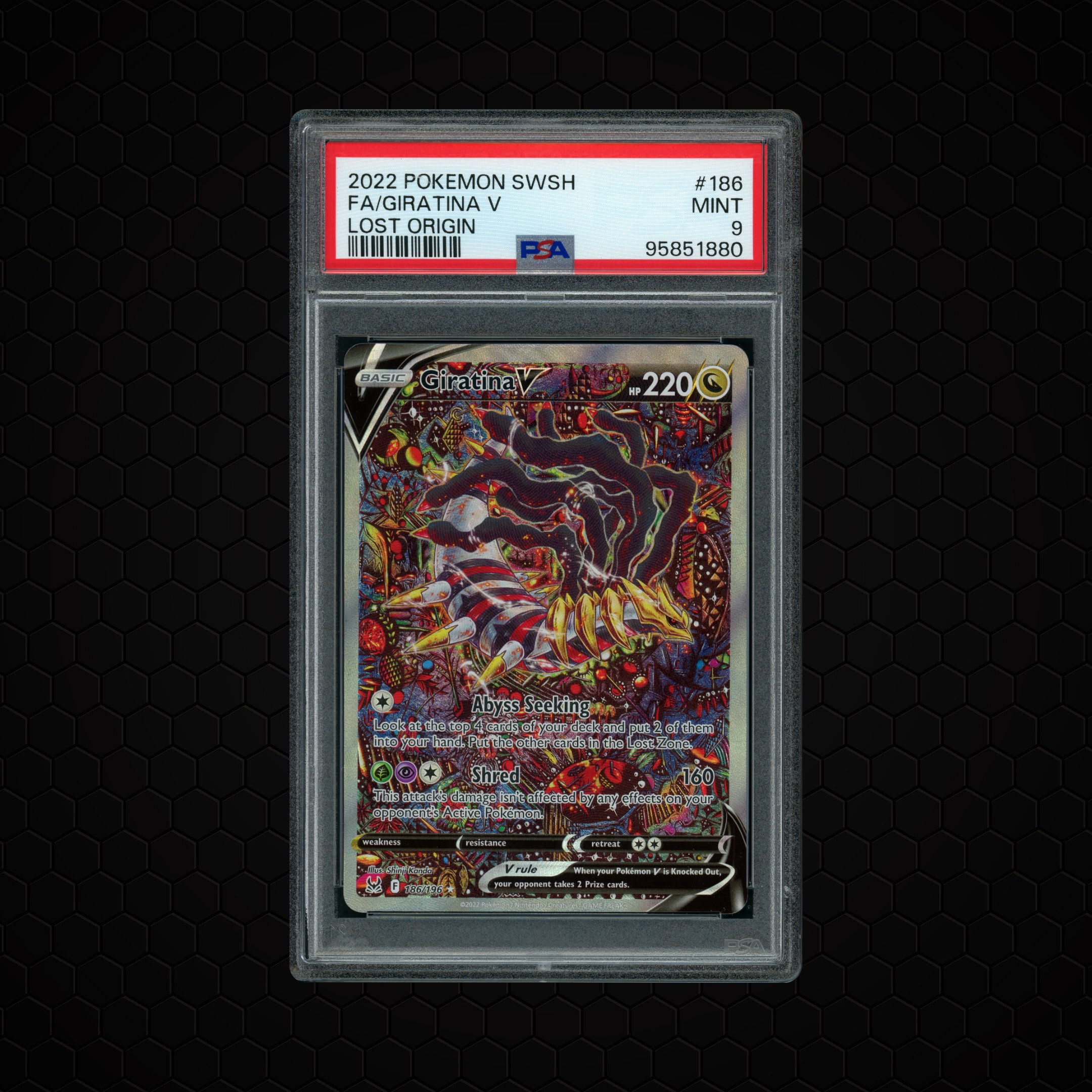 2022 Lost Origin Giratina V #186 PSA 9