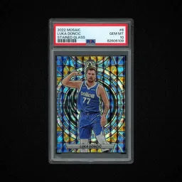2022 Mosaic Luka Doncic Stained Glass #6 PSA 10 on Beezie.