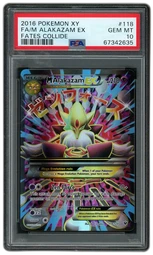 2016 Fates Collide M Alakazam EX #118 PSA 10 on Beezie.