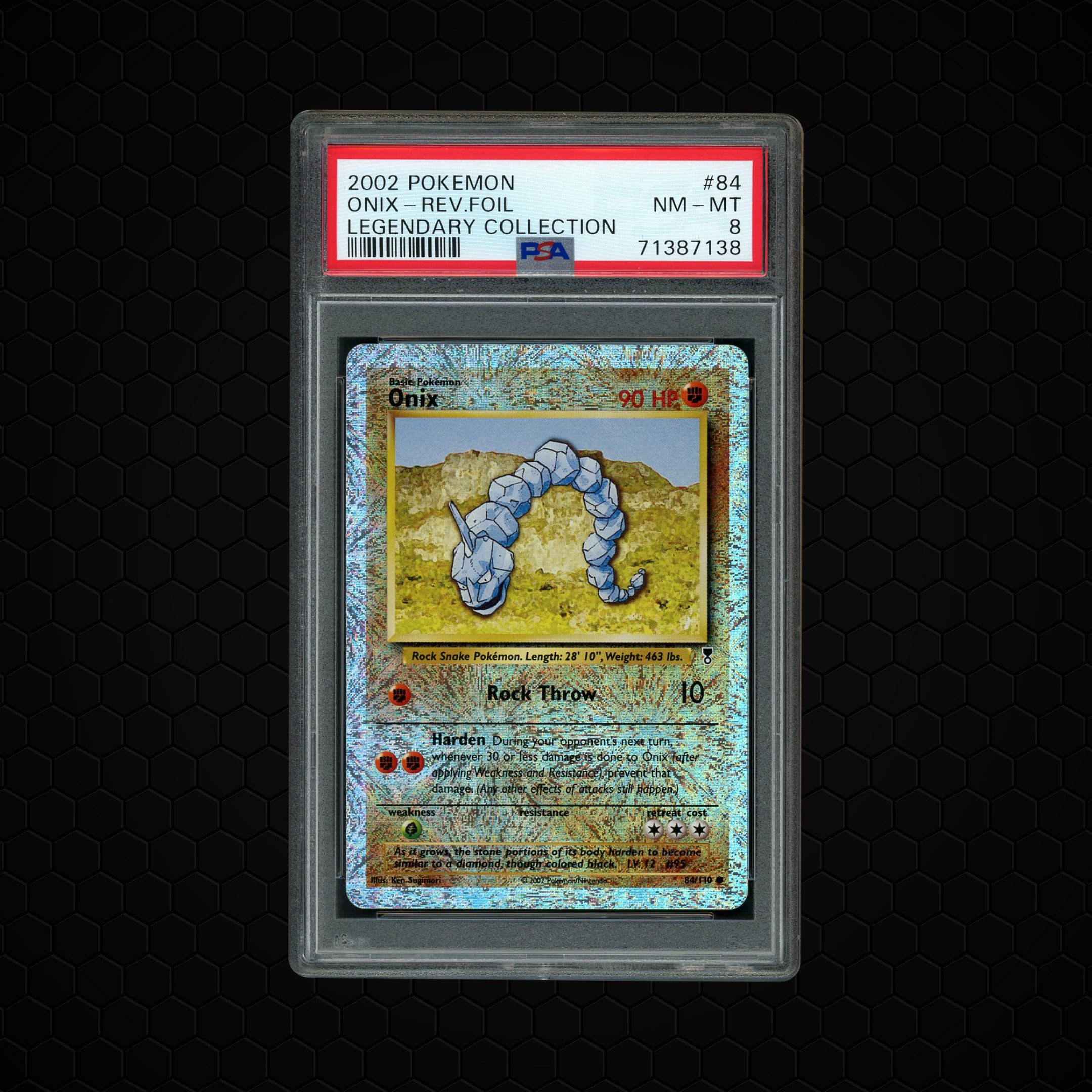 2002 Legendary Collection Onix #84 PSA 8