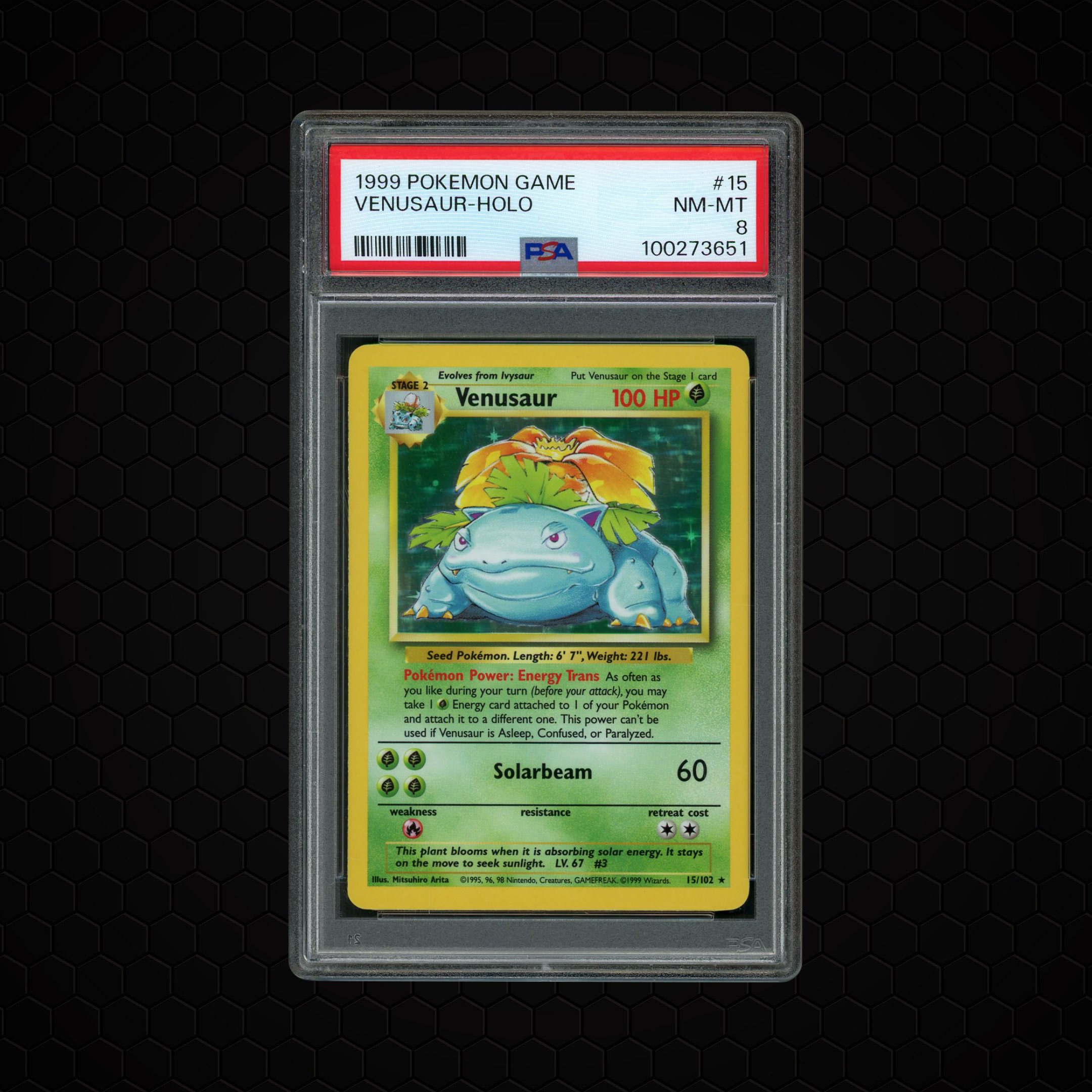 1999 Game Venusaur #15 PSA 8