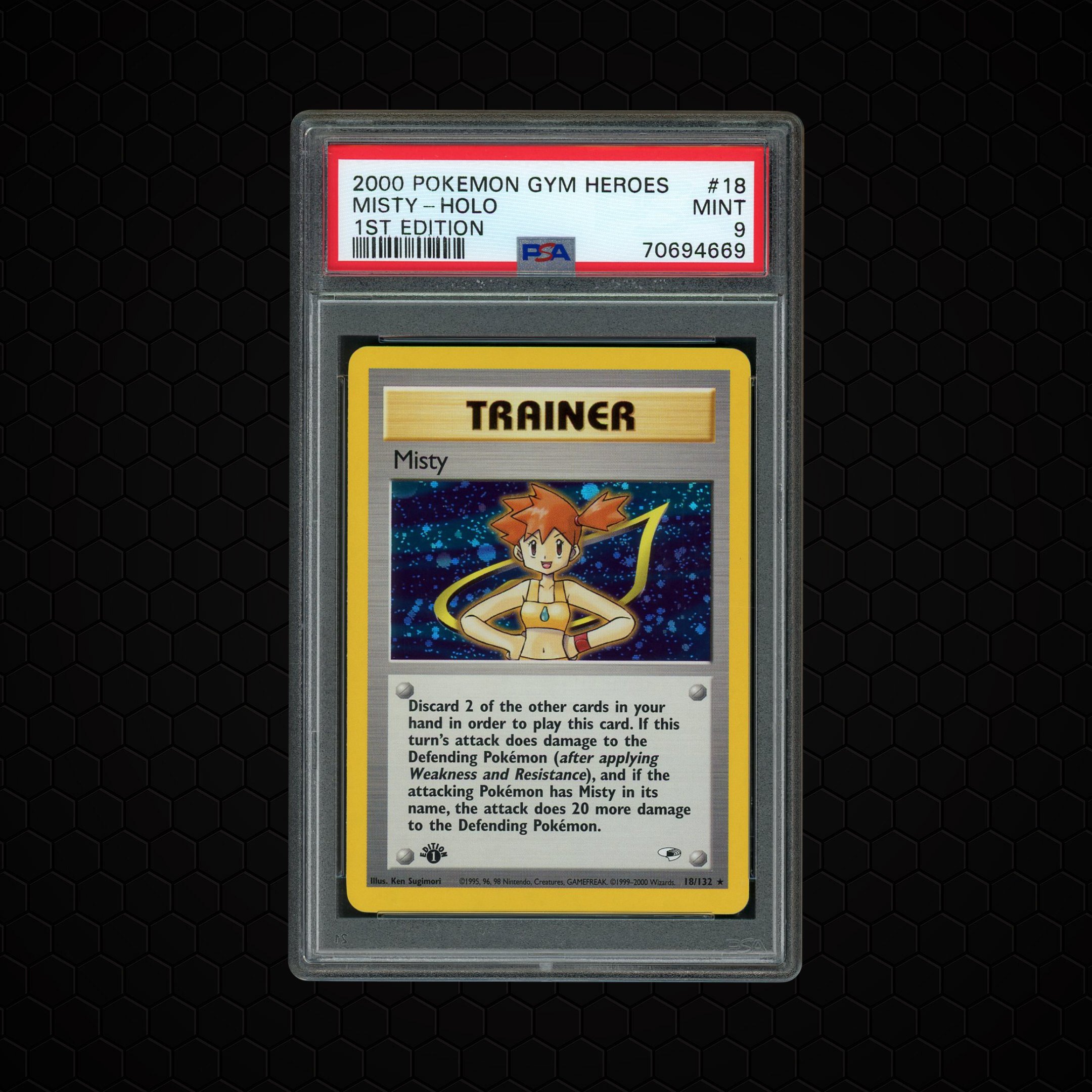 2000 Gym Heroes 1st Edition Misty #18 PSA 9