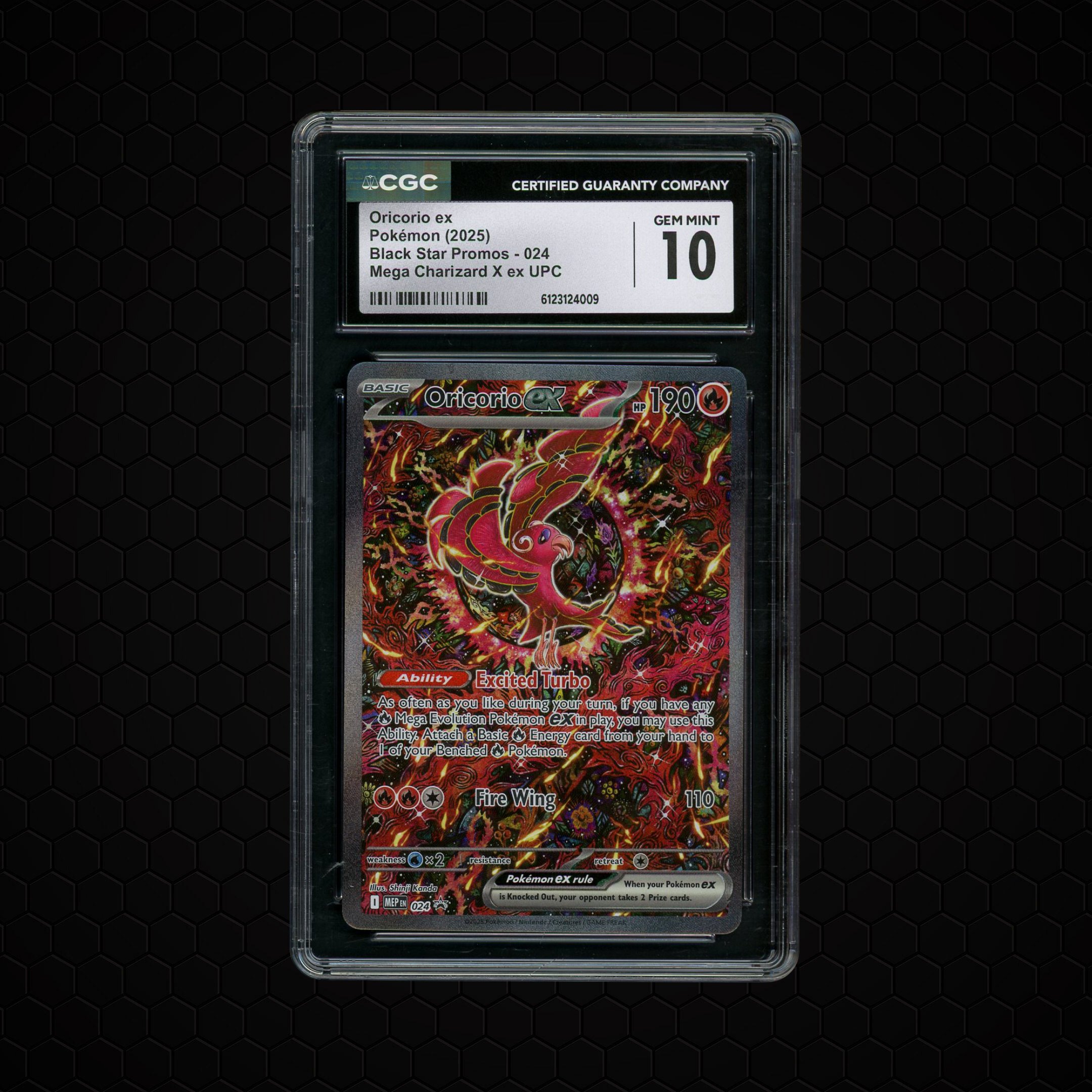 2025 Black Star Promo Oricorio EX #24 CGC 10