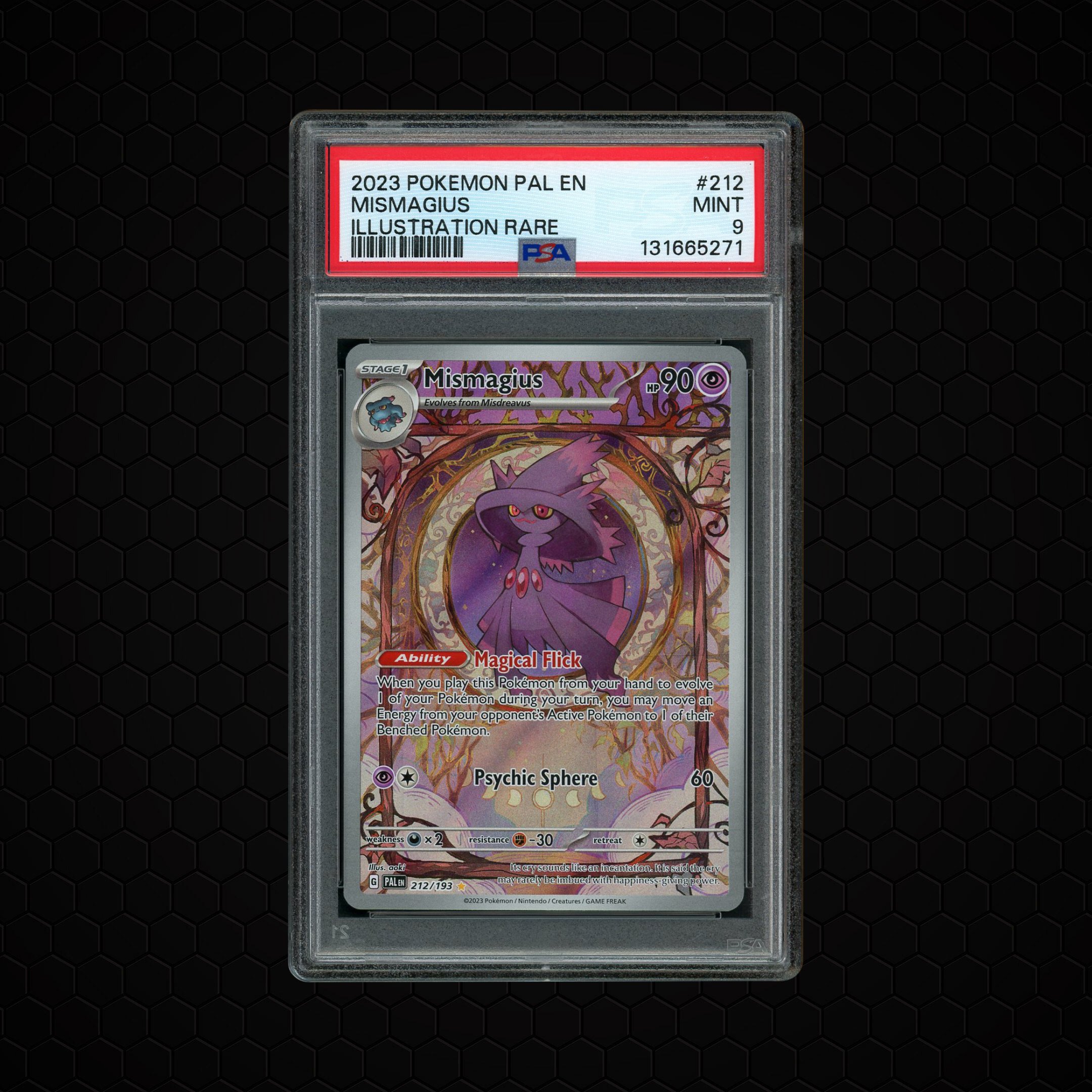 2023 Paldea Evolved Mismagius #212 PSA 9