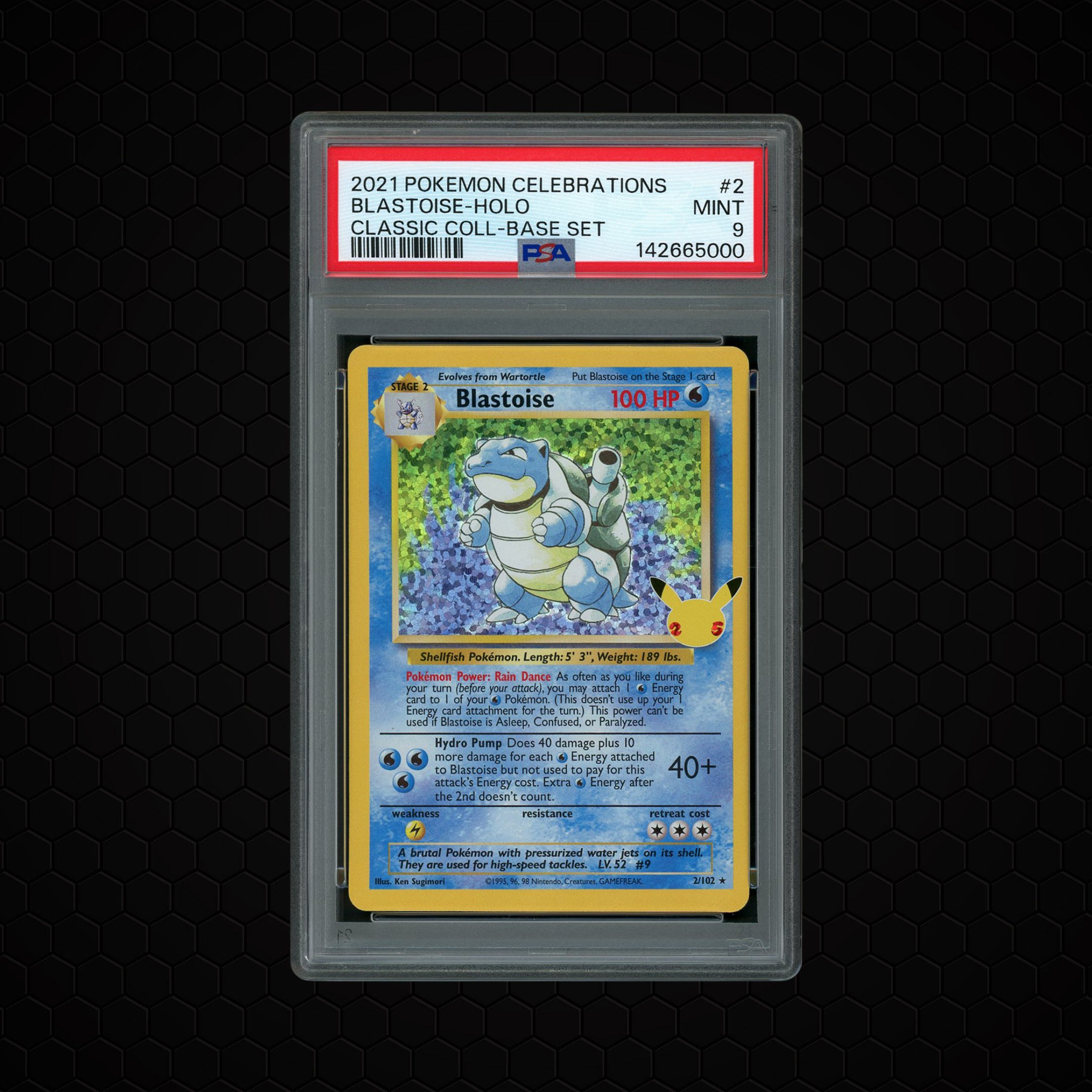 2021 Celebrations Classic Collection Blastoise #2 PSA 9